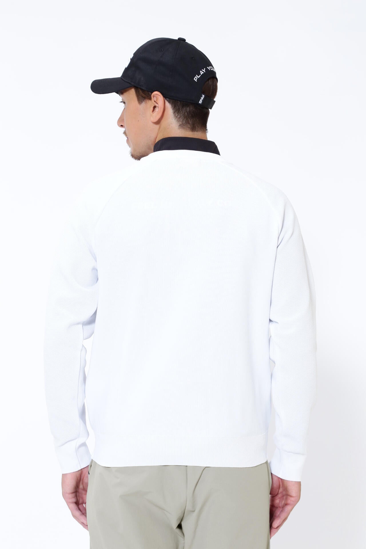 【PING APPAREL】PINGロゴパイルジャガード クルーネックニットプルオーバー <PERFORMANCE> (MENS)