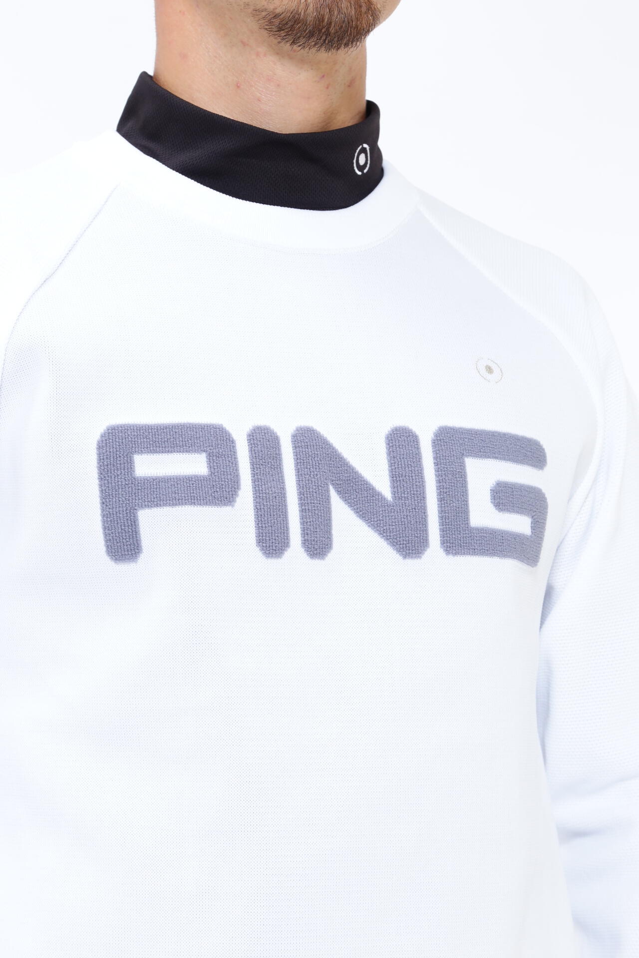 【PING APPAREL】PINGロゴパイルジャガード クルーネックニットプルオーバー <PERFORMANCE> (MENS)