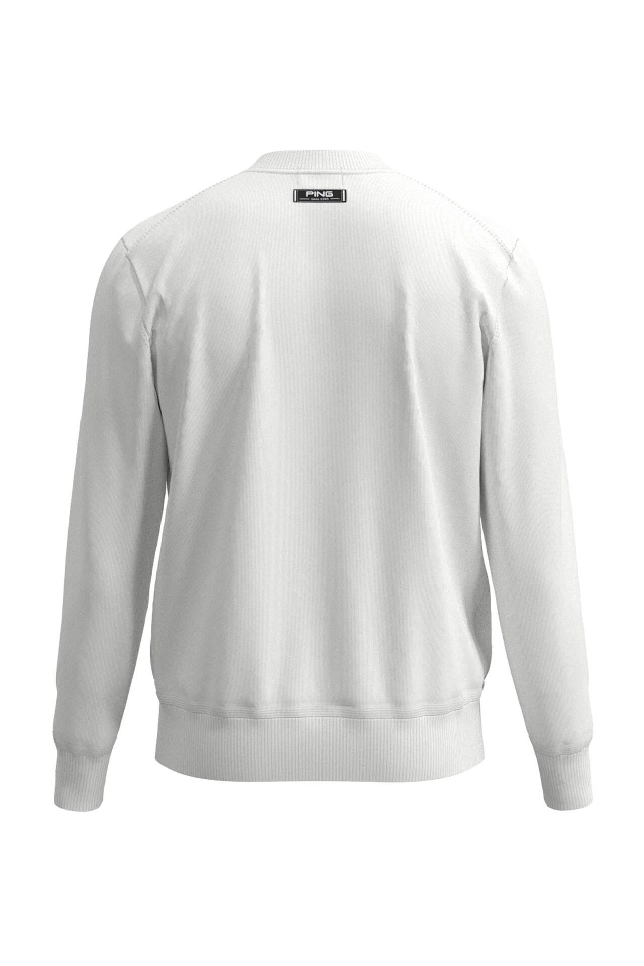 【PING APPAREL】カレッジロゴジャガード クルーネックニットプルオーバー <NATIVE> (MENS)