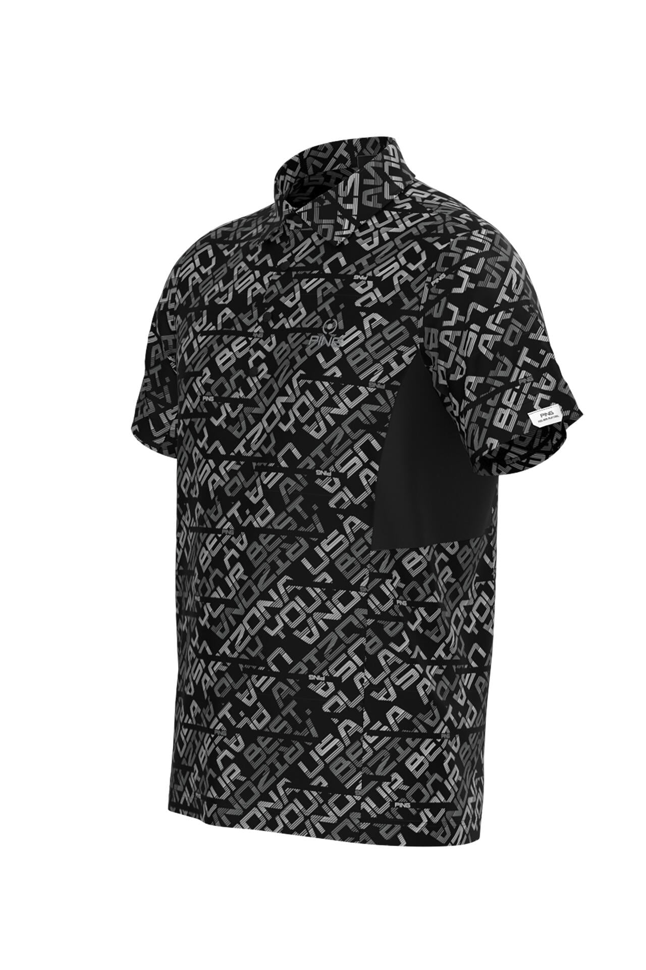 【PING APPAREL】バイアスデジタルロゴジャカードポロシャツ <PERFORMANCE> (MENS)