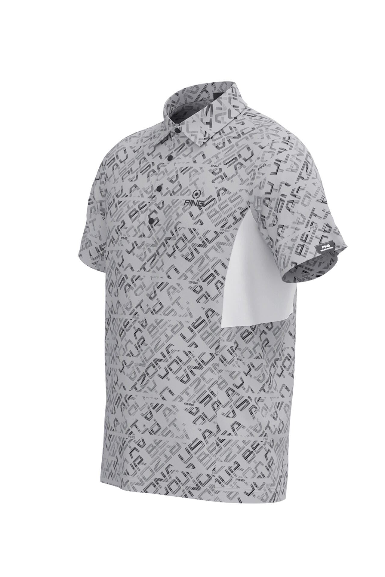 【PING APPAREL】バイアスデジタルロゴジャカードポロシャツ <PERFORMANCE> (MENS)