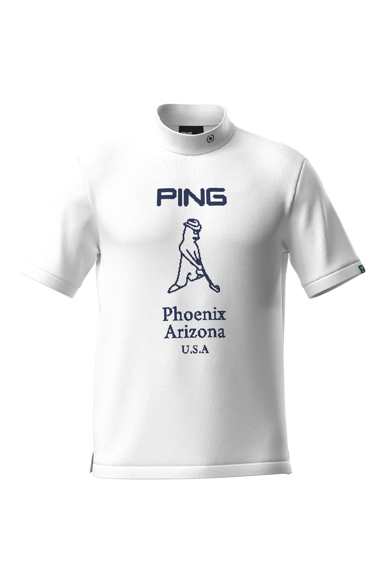 【PING APPAREL】Mr.PINGジャカード 半袖ハイネックニットプルオーバー <NATIVE> (MENS)