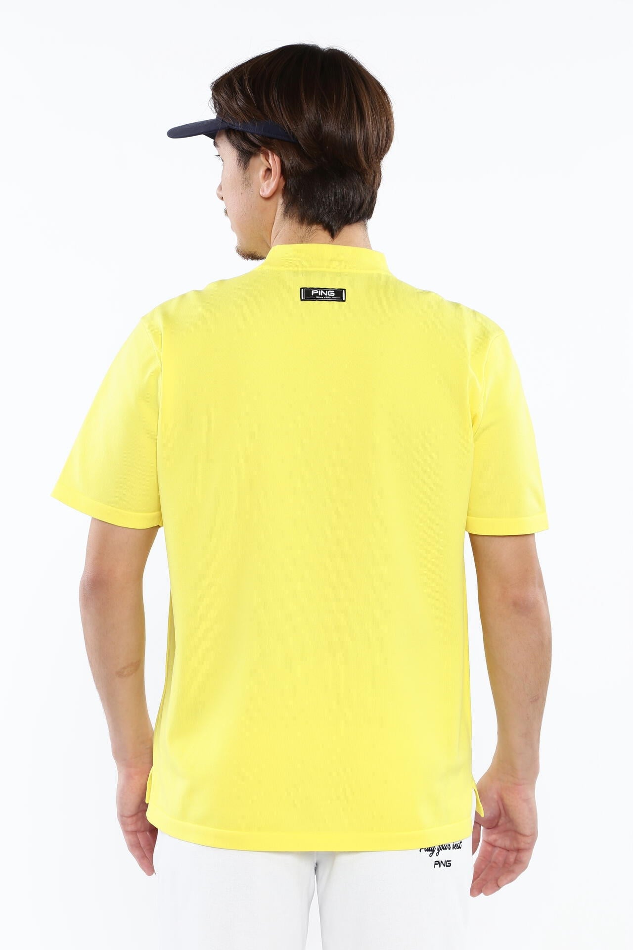 【PING APPAREL】Mr.PINGジャカード 半袖ハイネックニットプルオーバー <NATIVE> (MENS)
