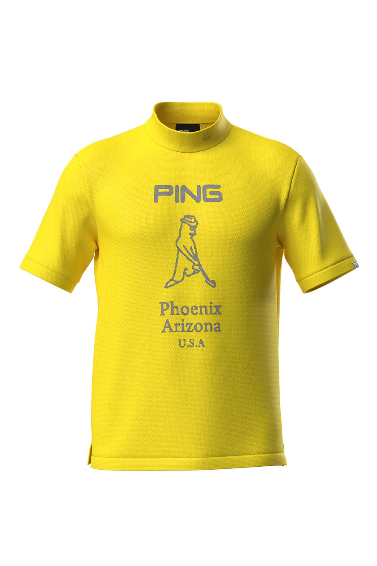【PING APPAREL】Mr.PINGジャカード 半袖ハイネックニットプルオーバー <NATIVE> (MENS)