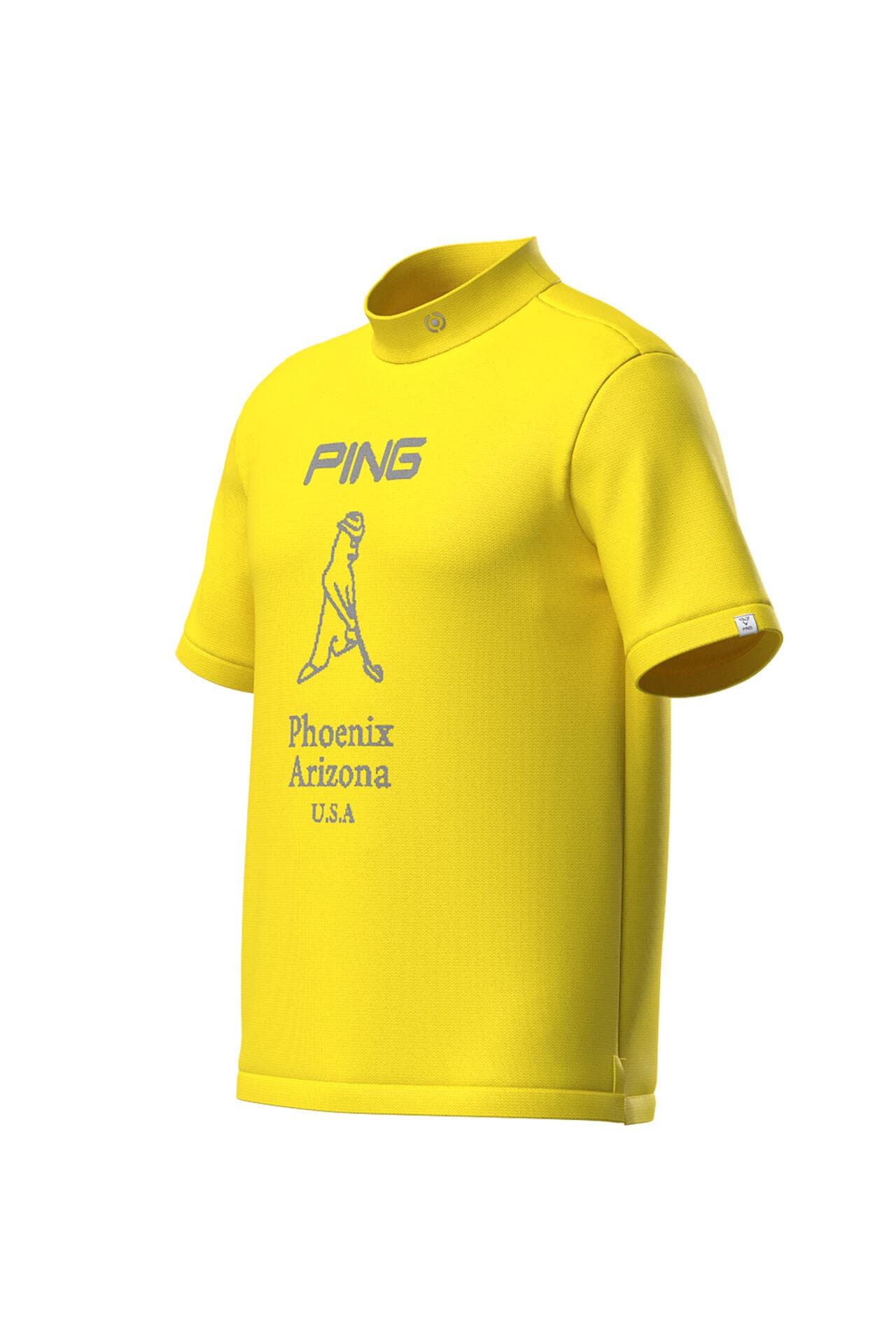【PING APPAREL】Mr.PINGジャカード 半袖ハイネックニットプルオーバー <NATIVE> (MENS)