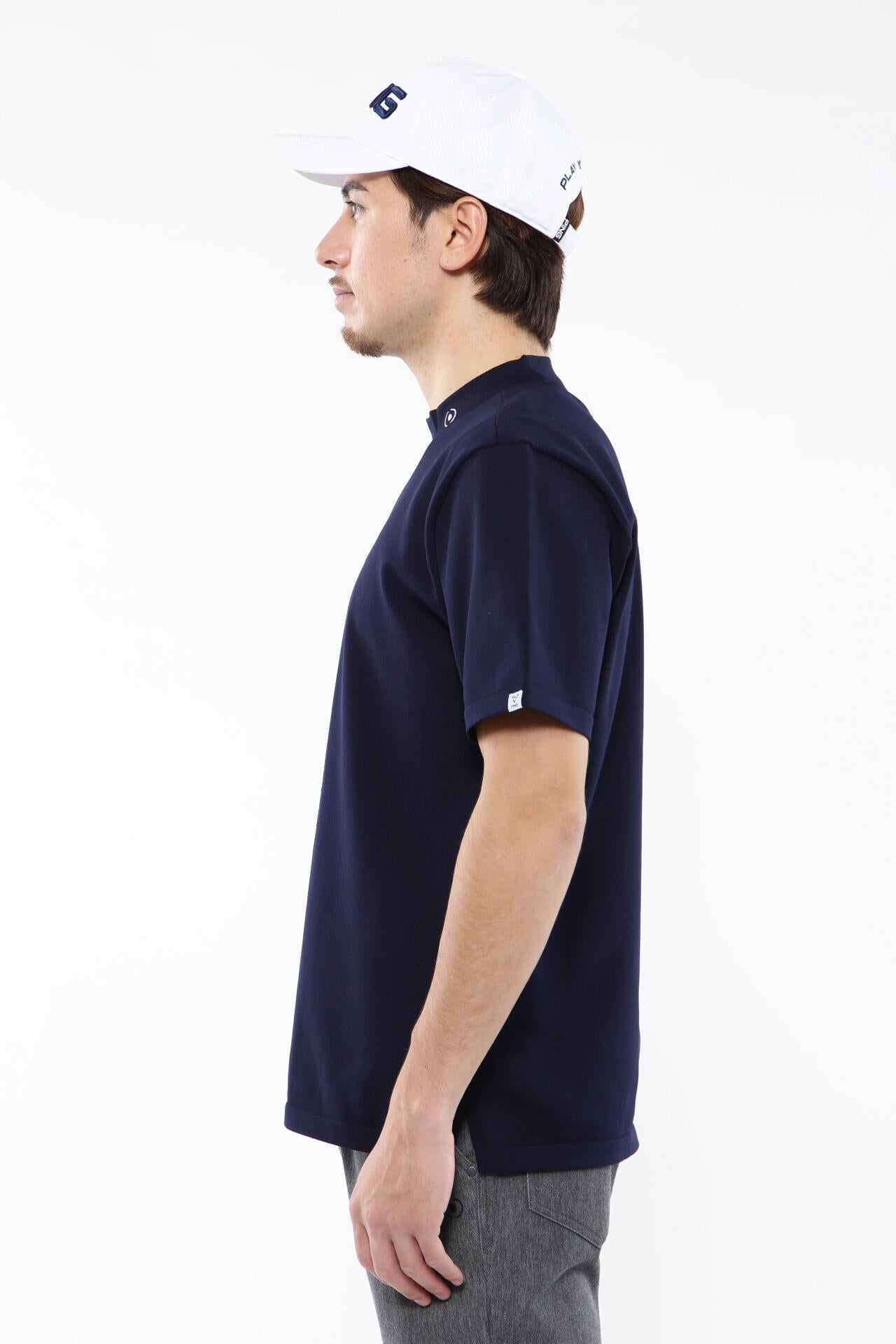 【PING APPAREL】Mr.PINGジャカード 半袖ハイネックニットプルオーバー <NATIVE> (MENS)