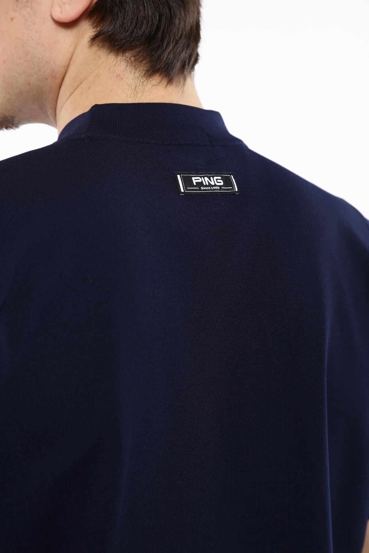【PING APPAREL】Mr.PINGジャカード 半袖ハイネックニットプルオーバー <NATIVE> (MENS)