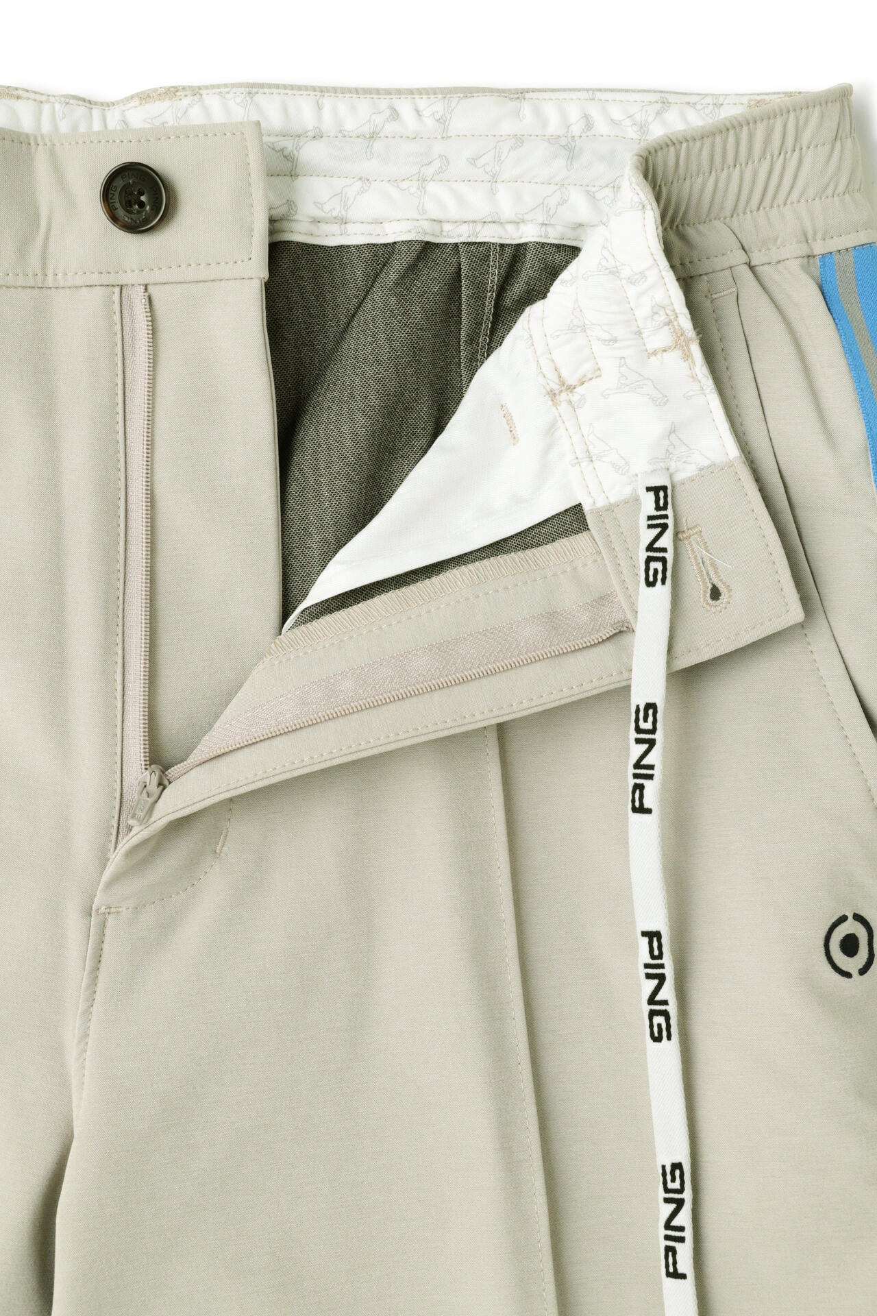 【PING APPAREL】全方向ストレッチ布帛ワイドテーパードパンツ <NATIVE> (MENS)