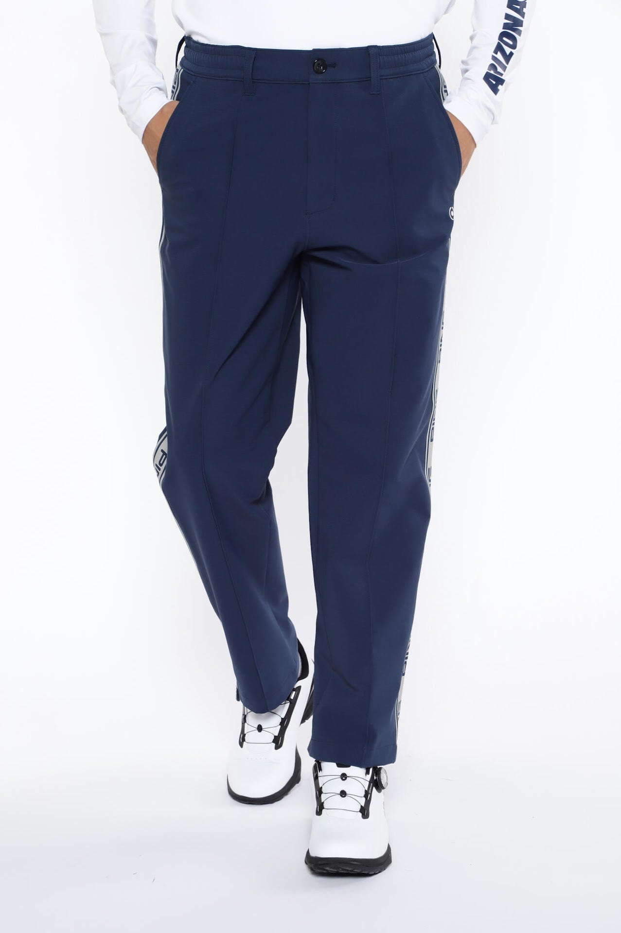 【PING APPAREL】全方向ストレッチ布帛ワイドテーパードパンツ <NATIVE> (MENS)