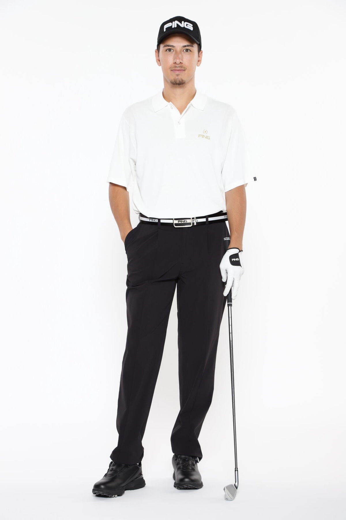 【PING APPAREL】全方向ストレッチ アウトフィッター テーパードパンツ <GOLD> (MENS)