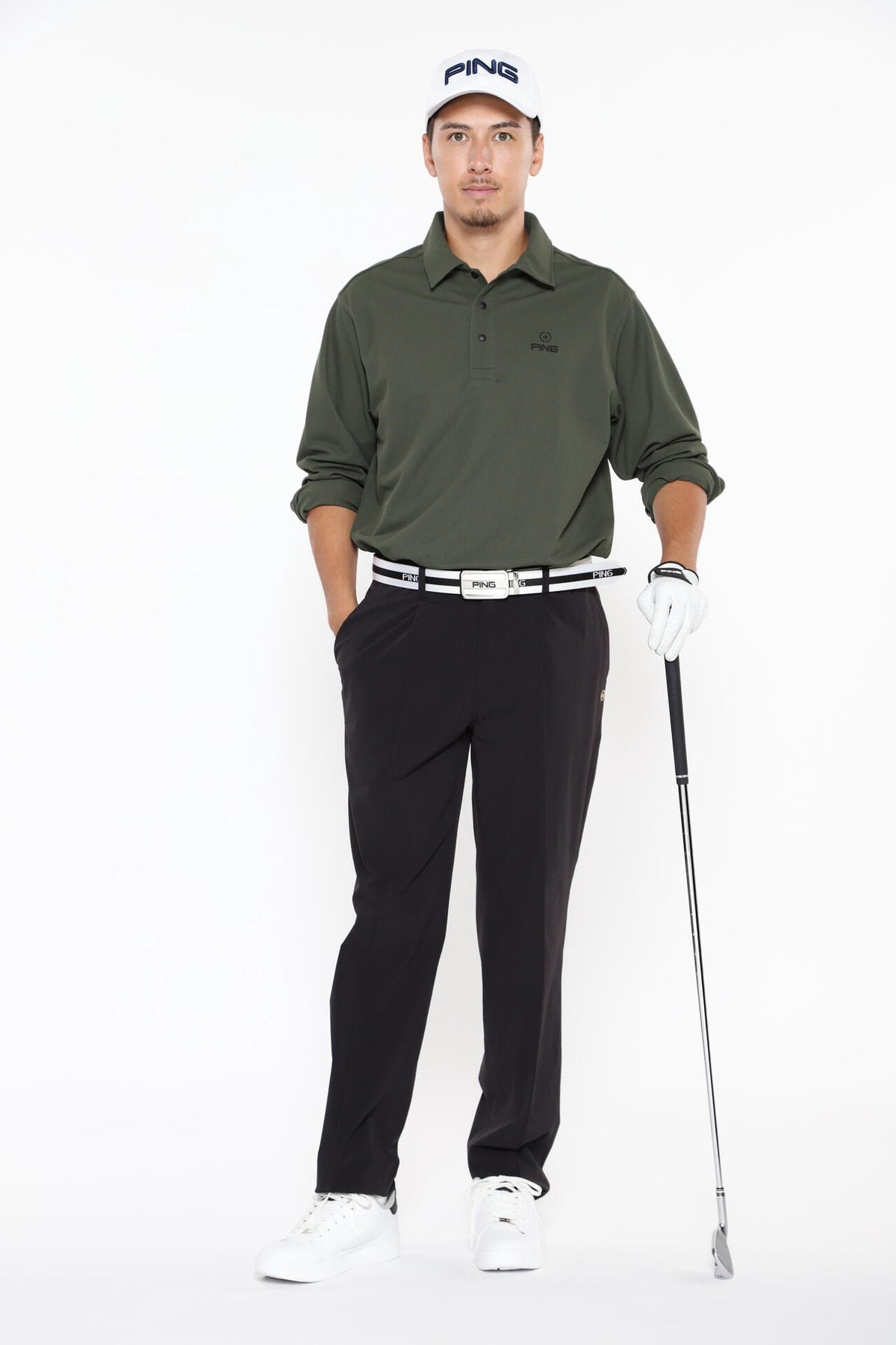 【PING APPAREL】全方向ストレッチ アウトフィッター テーパードパンツ <GOLD> (MENS)