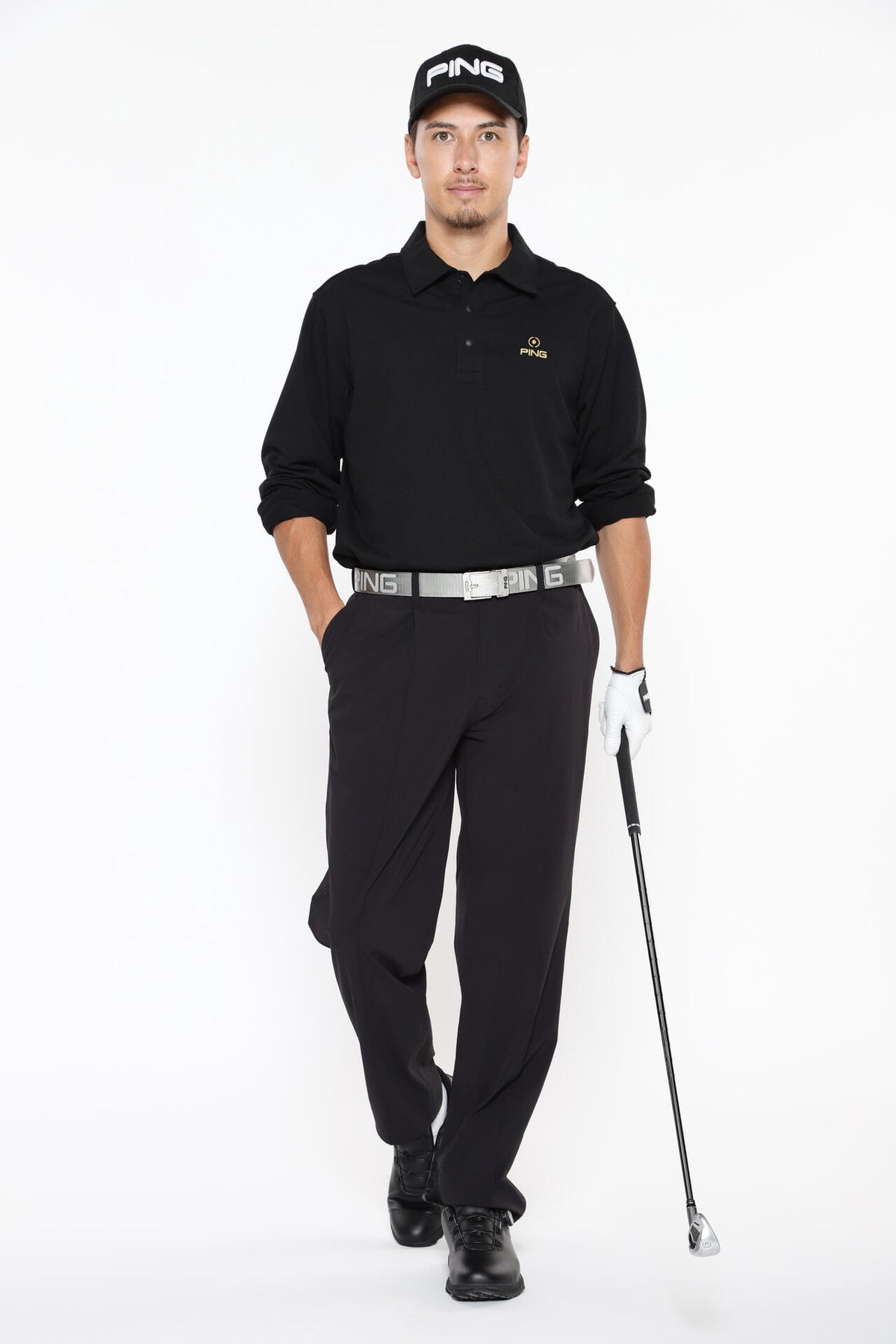 【PING APPAREL】全方向ストレッチ アウトフィッター テーパードパンツ <GOLD> (MENS)