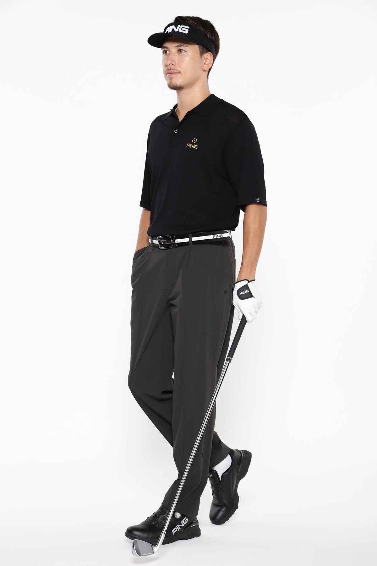 【PING APPAREL】全方向ストレッチ アウトフィッター テーパードパンツ <GOLD> (MENS)