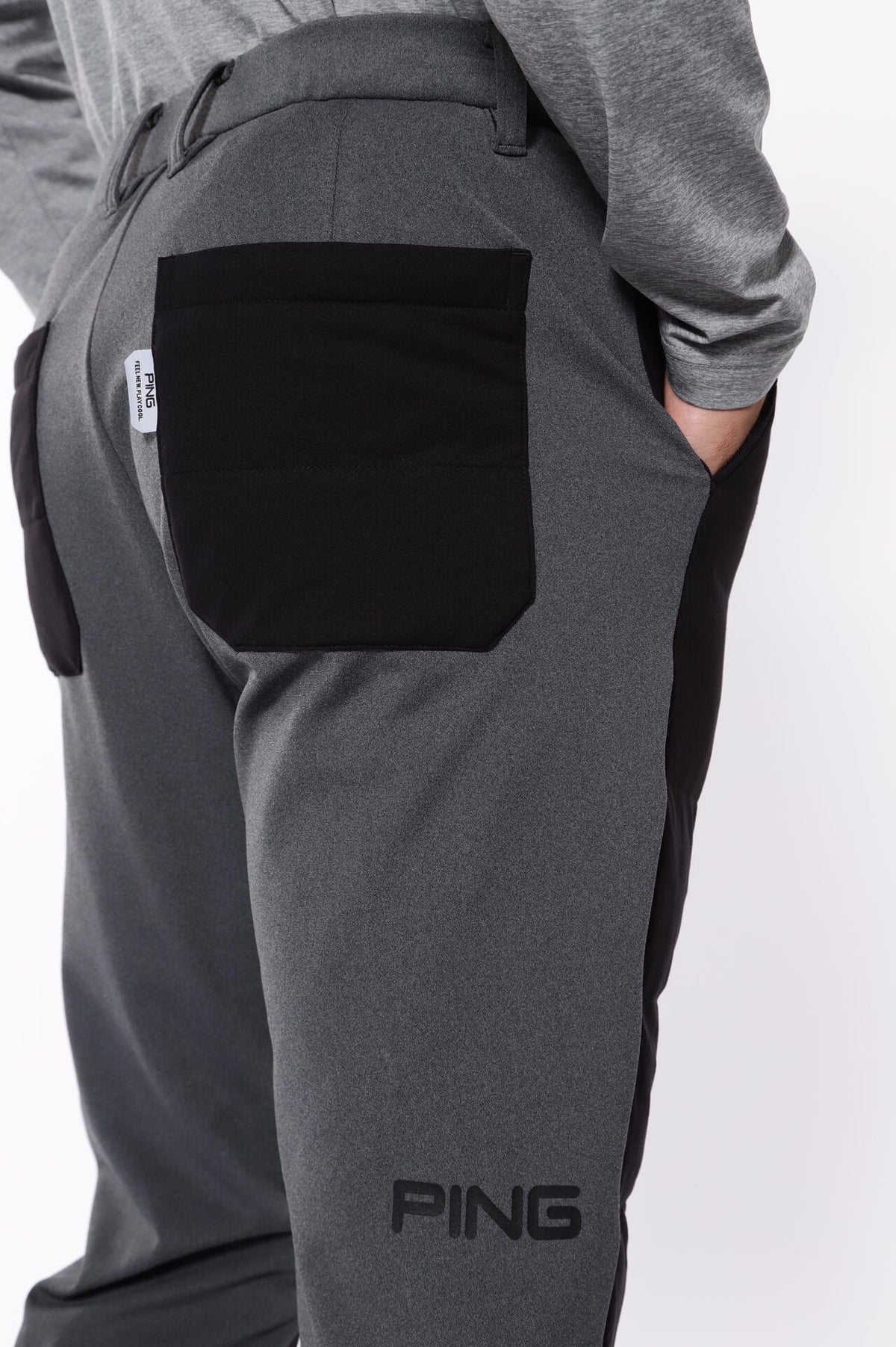 【PING APPAREL】PTTハーフ起毛/全方向ストレッチ杢MIX加工中綿ジョガーパンツ <PERFORMANCE> (MENS)