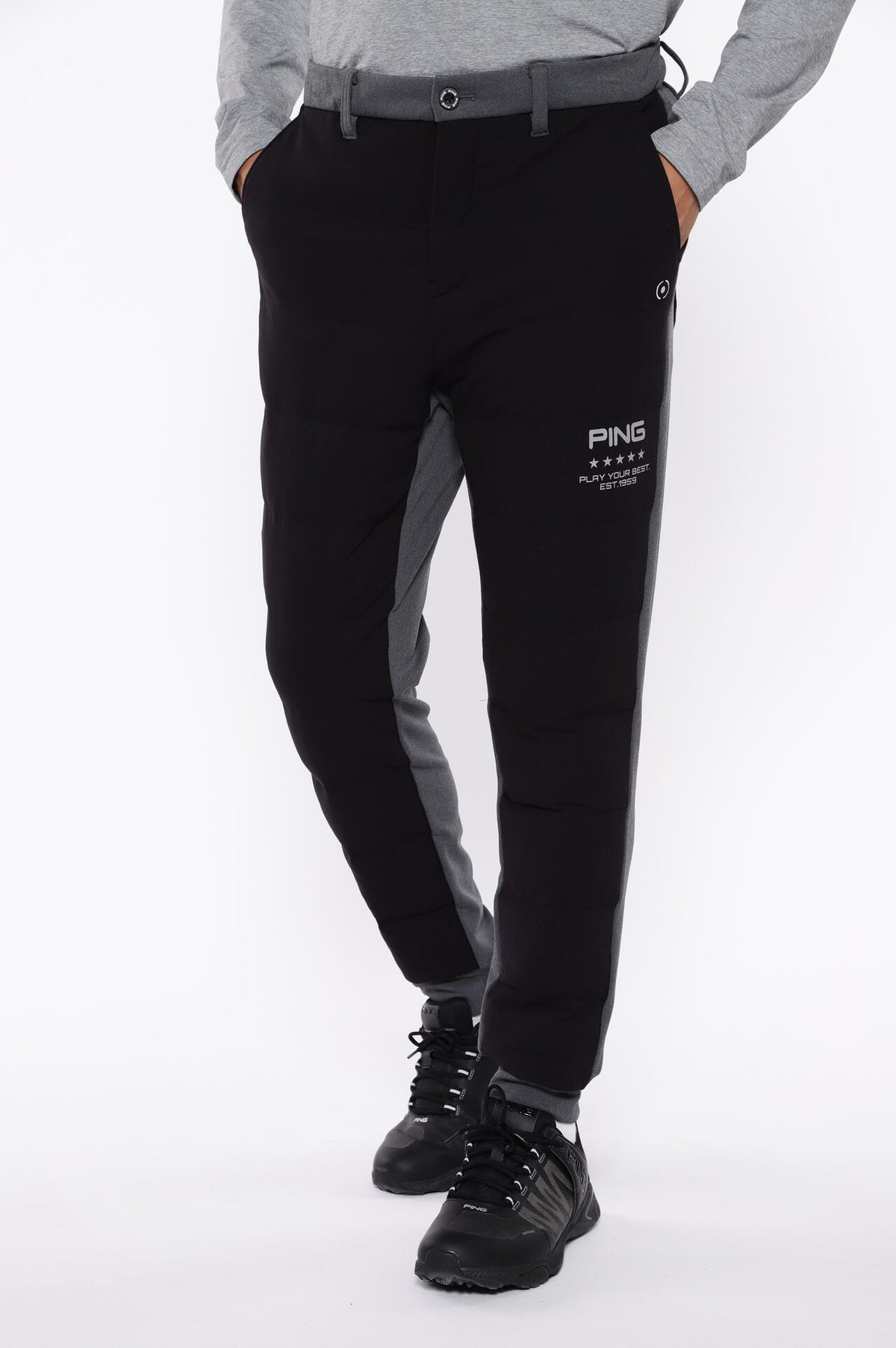 【PING APPAREL】PTTハーフ起毛/全方向ストレッチ杢MIX加工中綿ジョガーパンツ <PERFORMANCE> (MENS)
