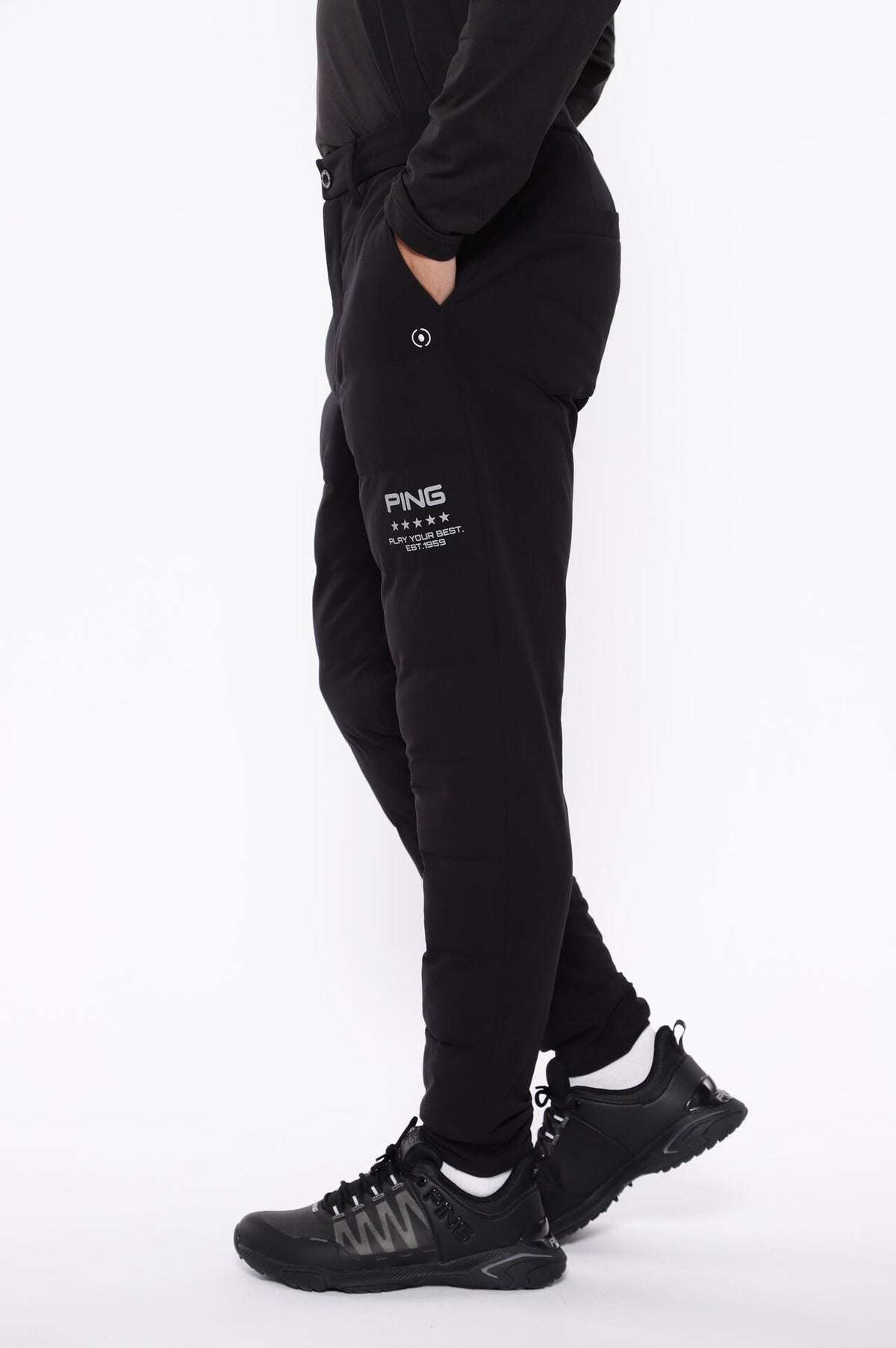 【PING APPAREL】PTTハーフ起毛/全方向ストレッチ杢MIX加工中綿ジョガーパンツ <PERFORMANCE> (MENS)
