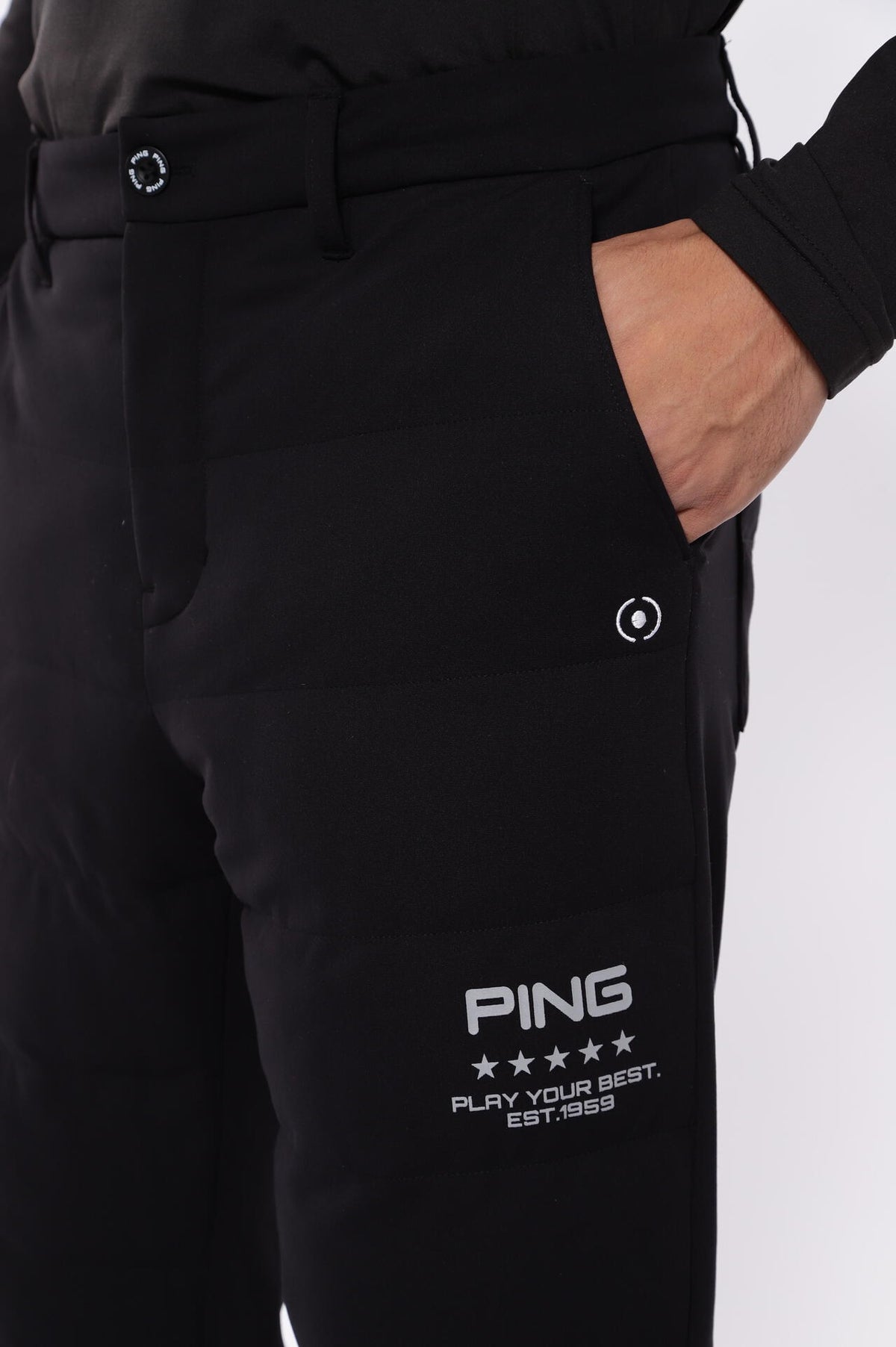 【PING APPAREL】PTTハーフ起毛/全方向ストレッチ杢MIX加工中綿ジョガーパンツ <PERFORMANCE> (MENS)