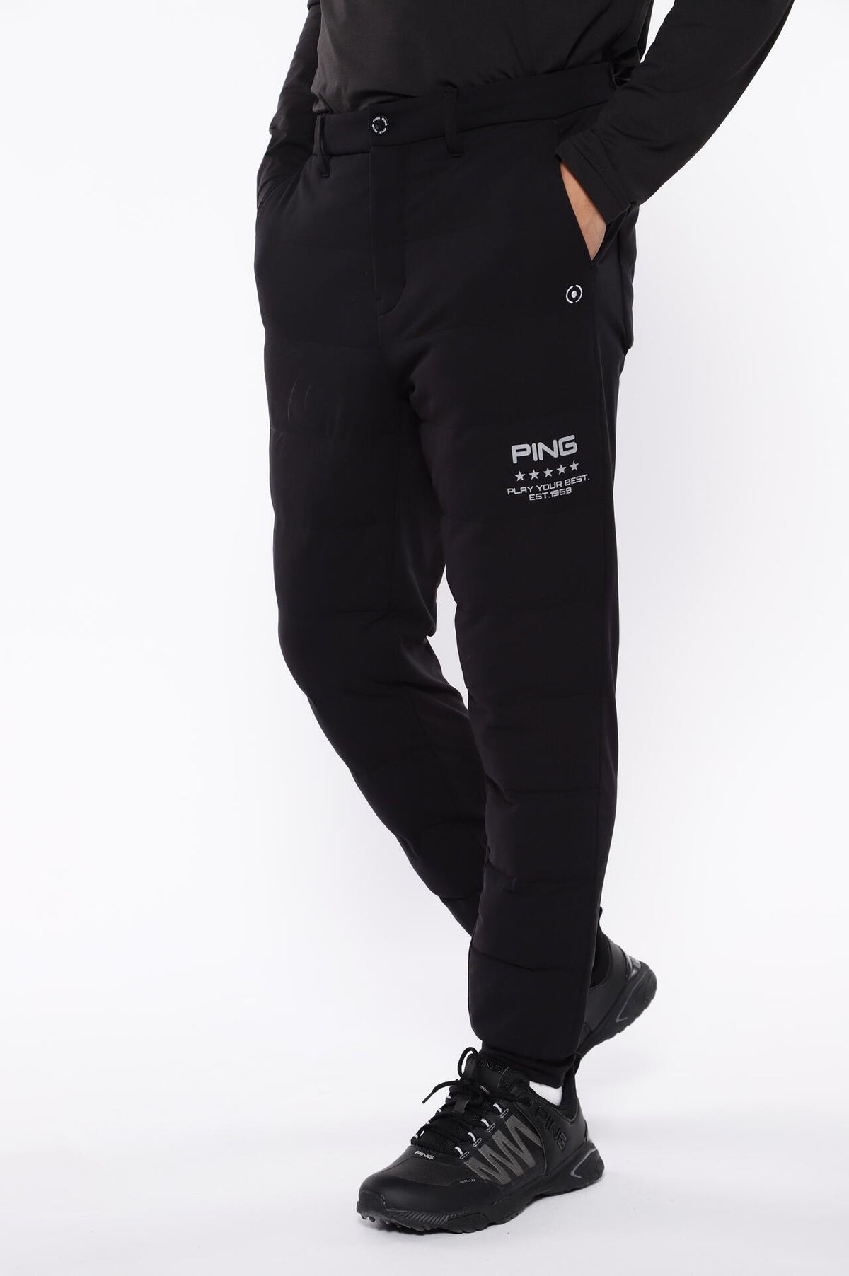 【PING APPAREL】PTTハーフ起毛/全方向ストレッチ杢MIX加工中綿ジョガーパンツ <PERFORMANCE> (MENS)