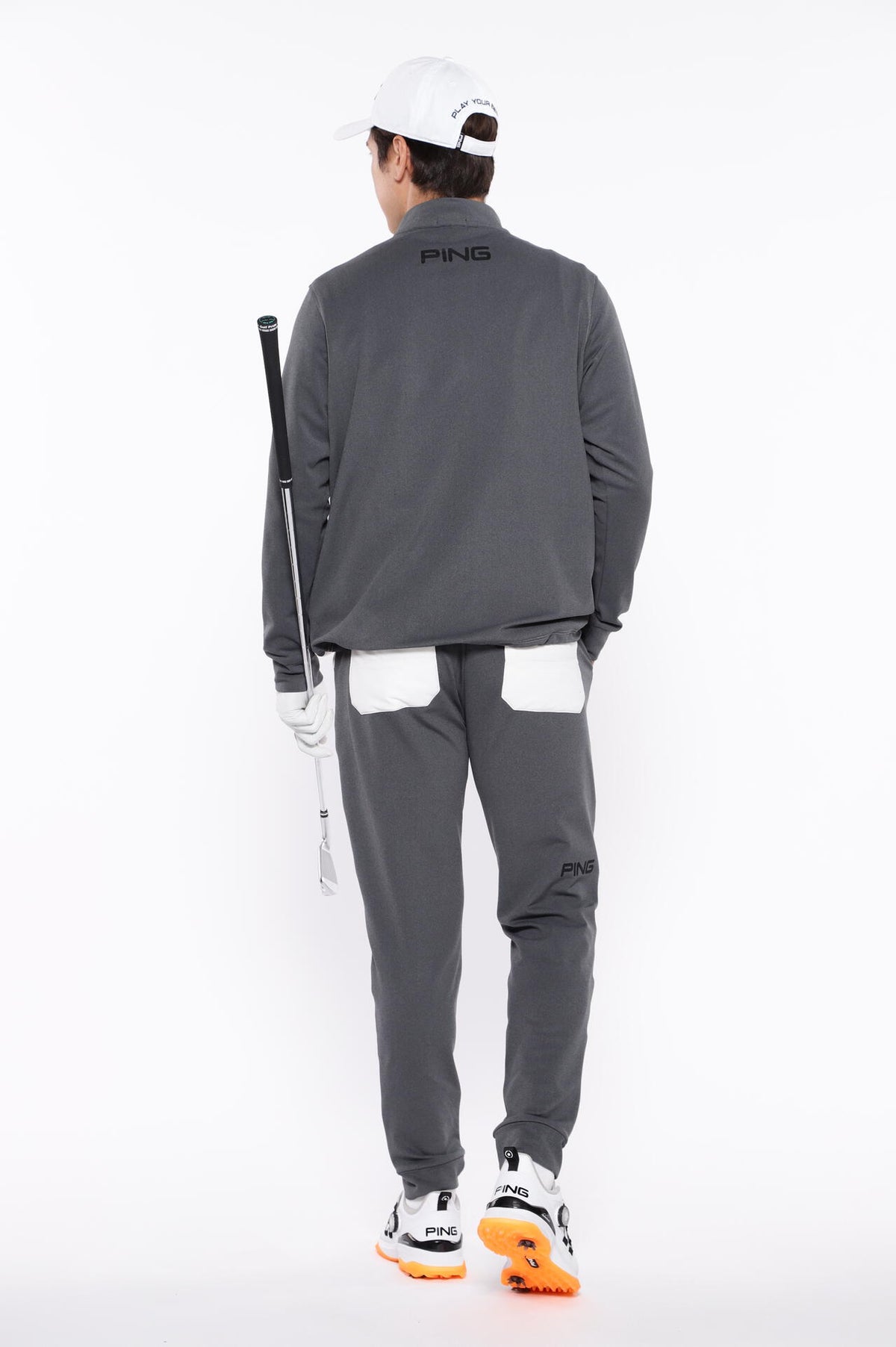 【PING APPAREL】PTTハーフ起毛/全方向ストレッチ杢MIX加工中綿ジョガーパンツ <PERFORMANCE> (MENS)