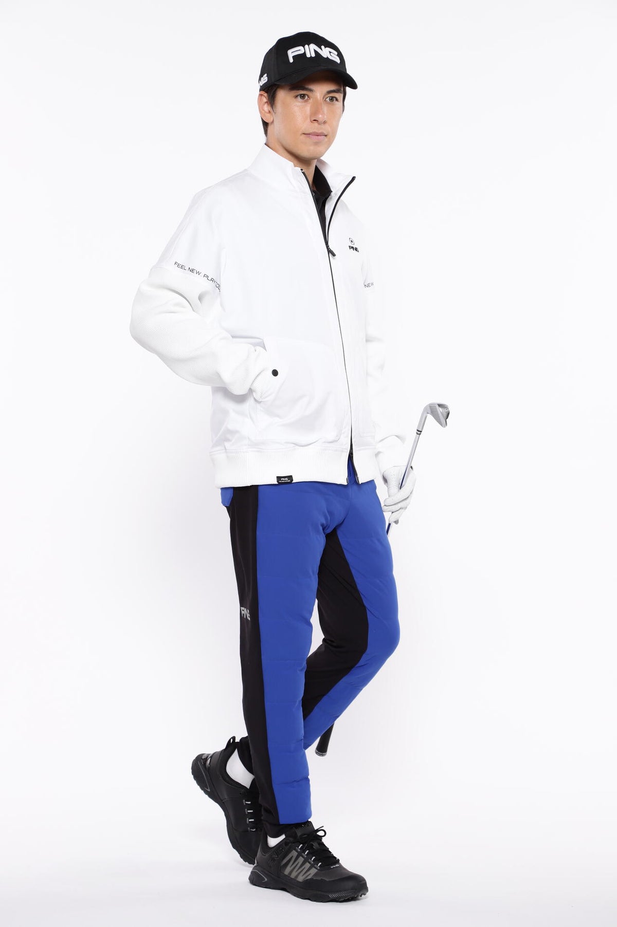 【PING APPAREL】PTTハーフ起毛/全方向ストレッチ杢MIX加工中綿ジョガーパンツ <PERFORMANCE> (MENS)