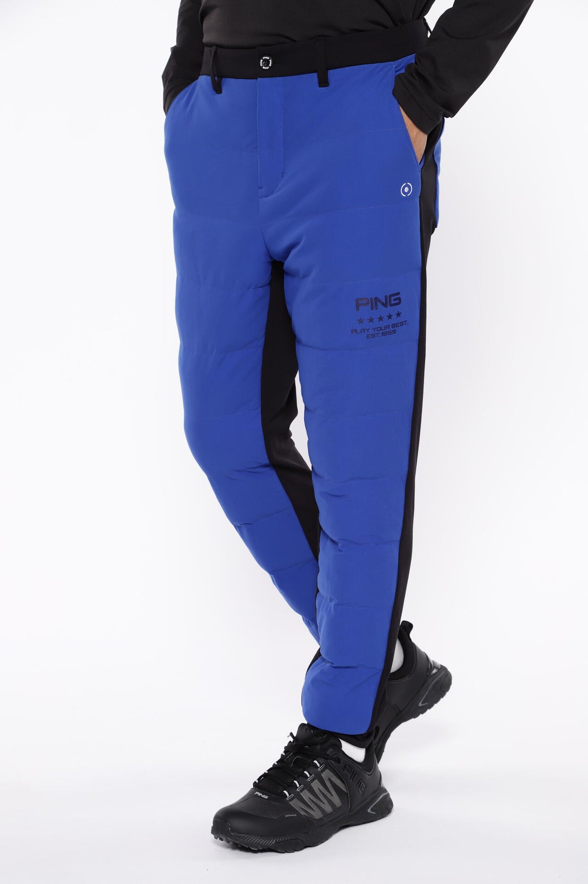 【PING APPAREL】PTTハーフ起毛/全方向ストレッチ杢MIX加工中綿ジョガーパンツ <PERFORMANCE> (MENS)
