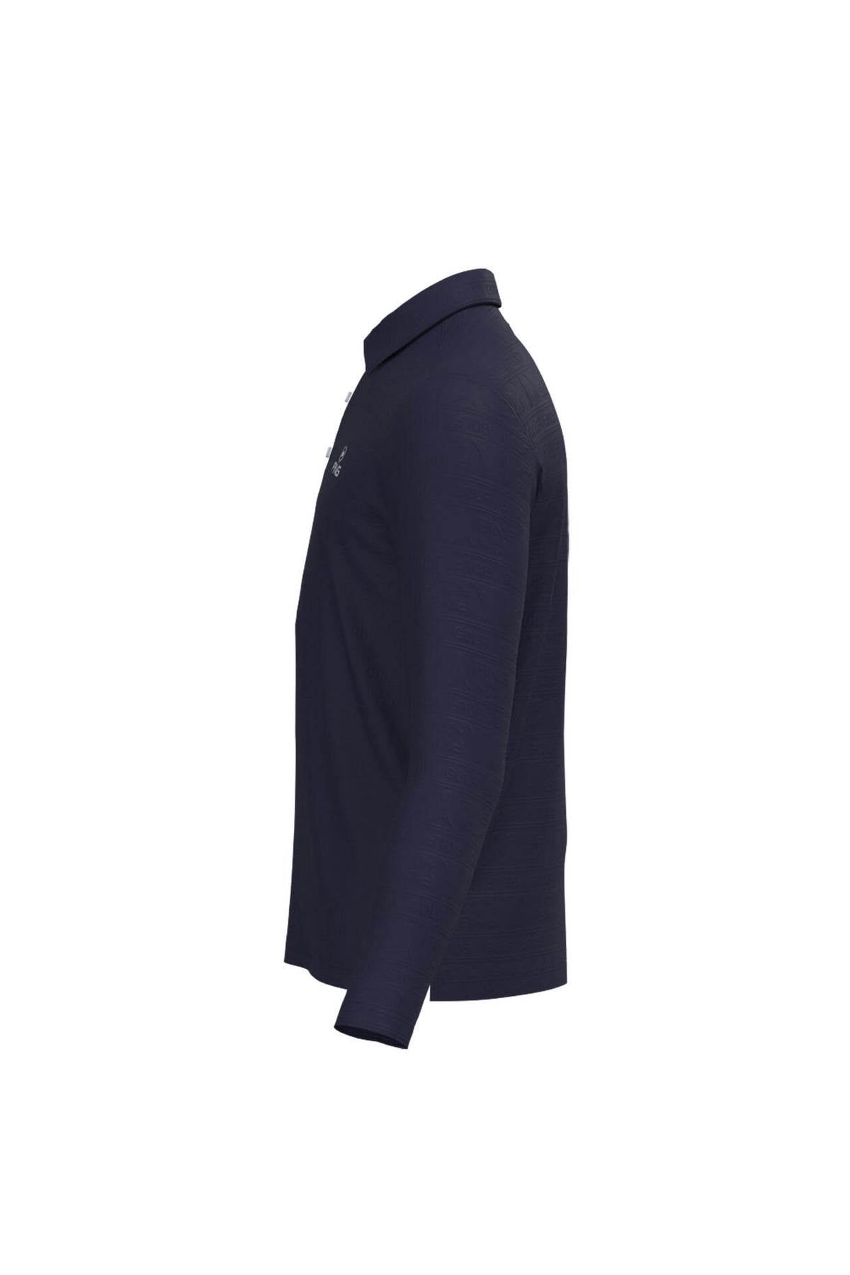 【PING APPAREL】Mr.PING凸凹ボーダージャガード長袖ポロシャツ <NATIVE> (MENS)