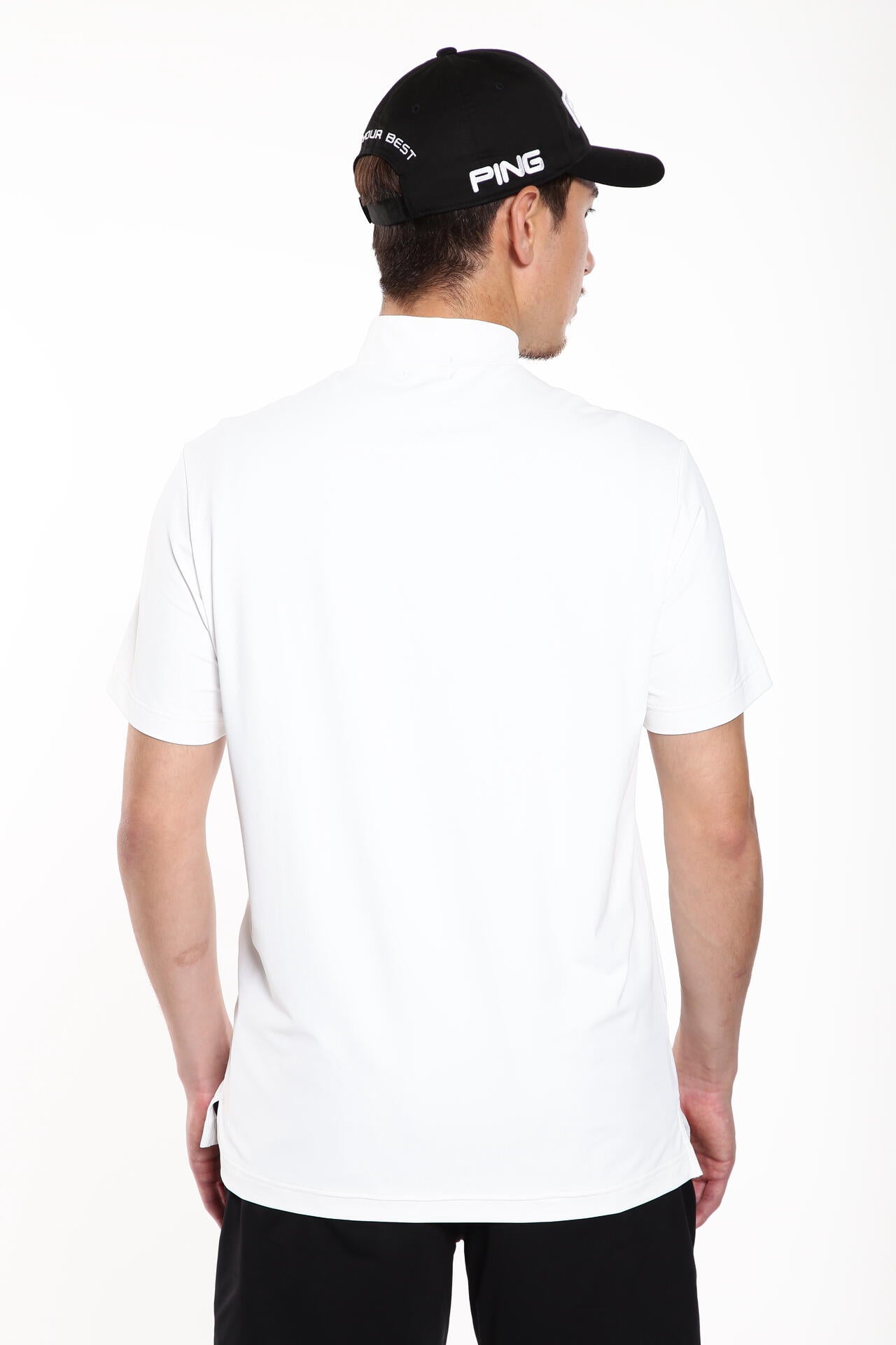【PING APPAREL】蝉川プロ別注 半袖ハイネックカットソー <PERFORMANCE> (MENS)