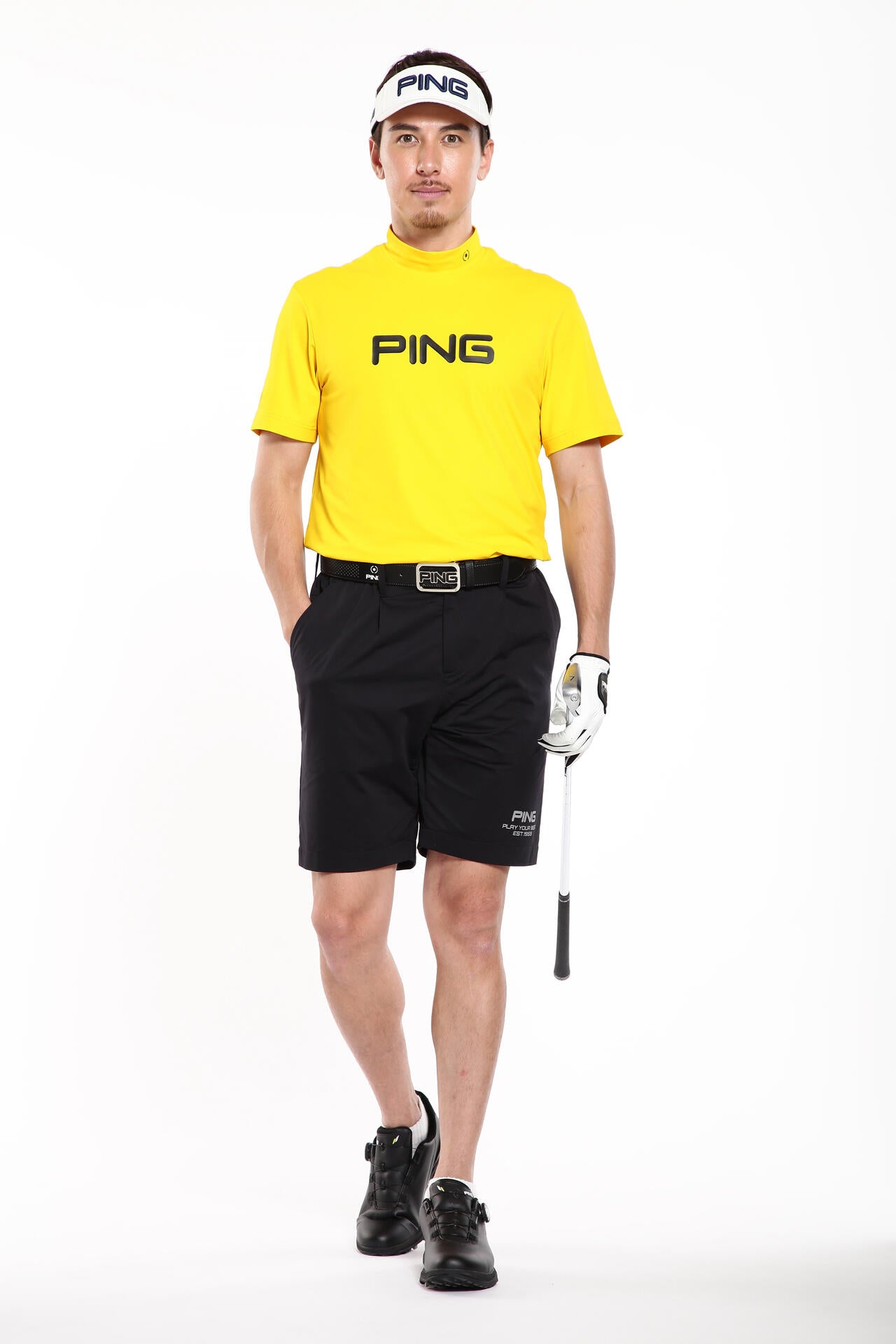 【PING APPAREL】蝉川プロ別注 半袖ハイネックカットソー <PERFORMANCE> (MENS)