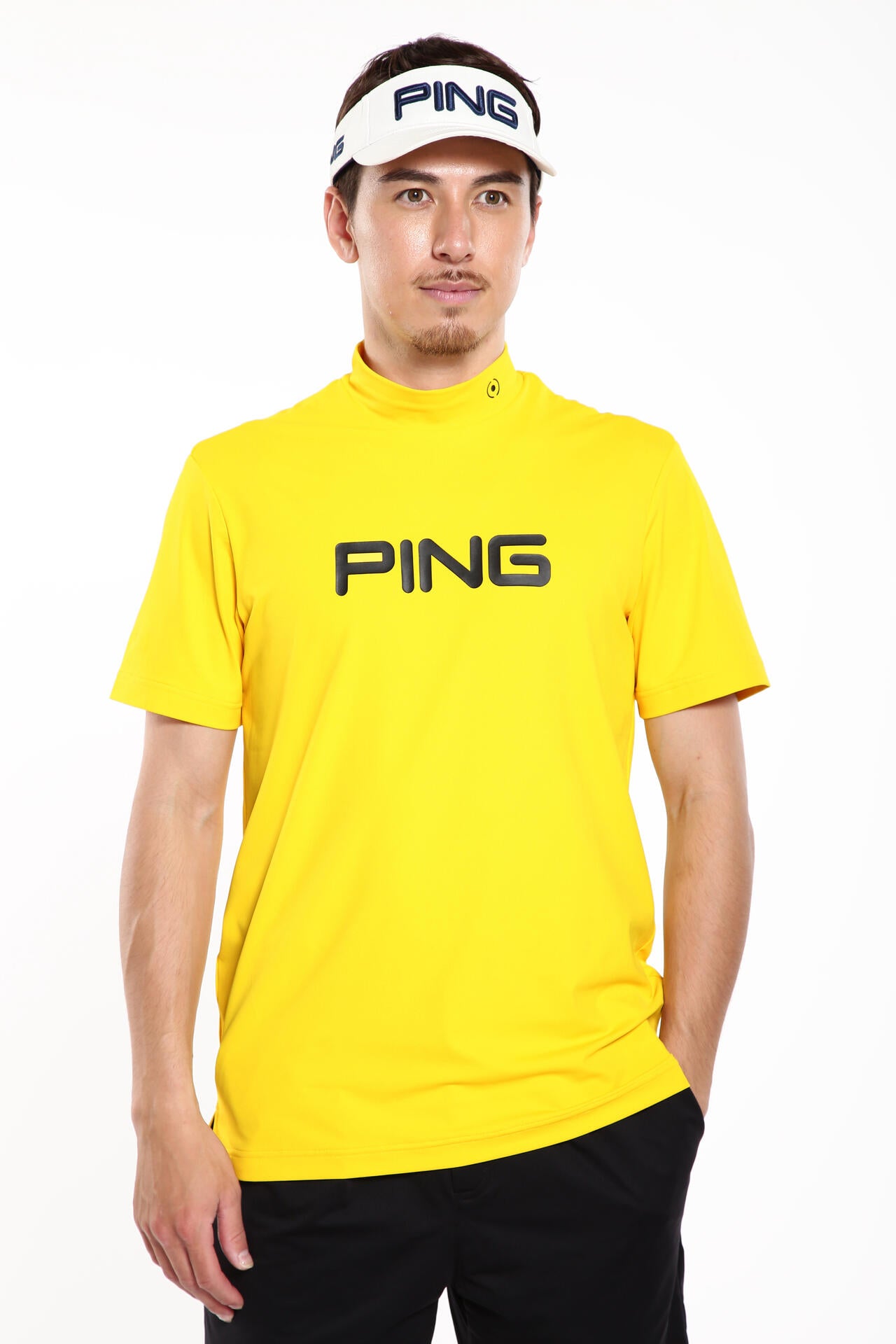 【PING APPAREL】蝉川プロ別注 半袖ハイネックカットソー <PERFORMANCE> (MENS)