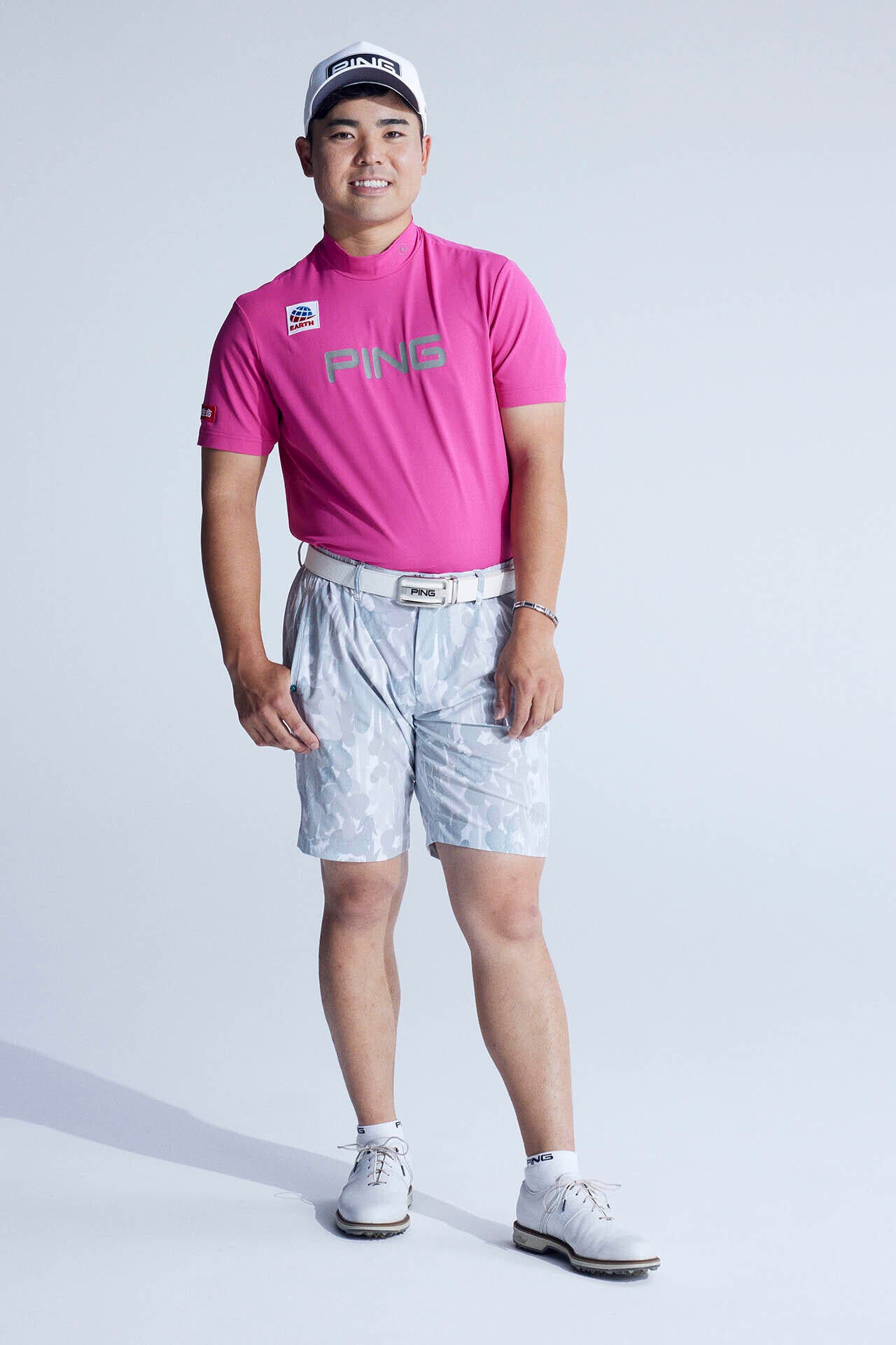 【PING APPAREL】蝉川プロ別注 半袖ハイネックカットソー <PERFORMANCE> (MENS)