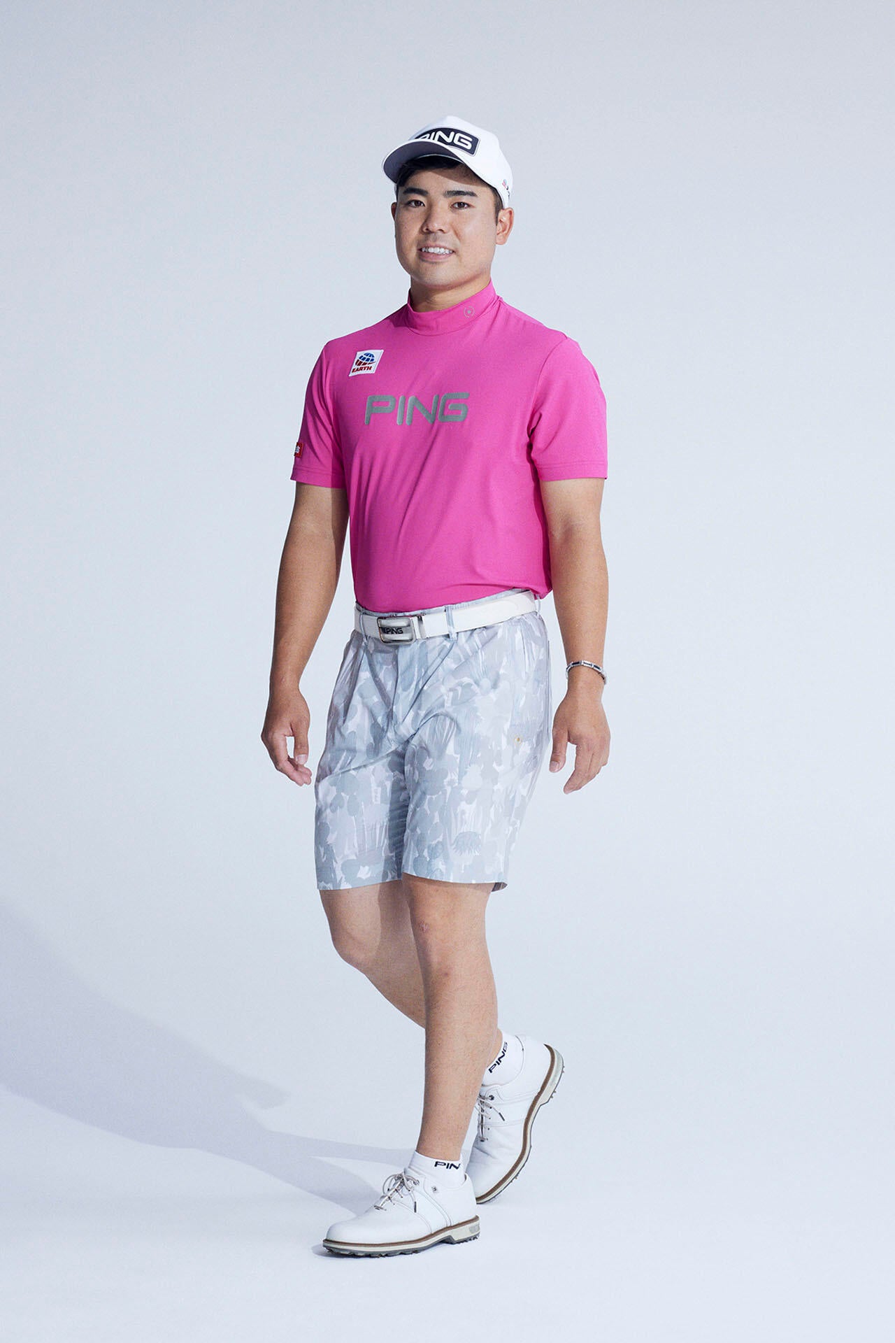 【PING APPAREL】蝉川プロ別注 半袖ハイネックカットソー <PERFORMANCE> (MENS)
