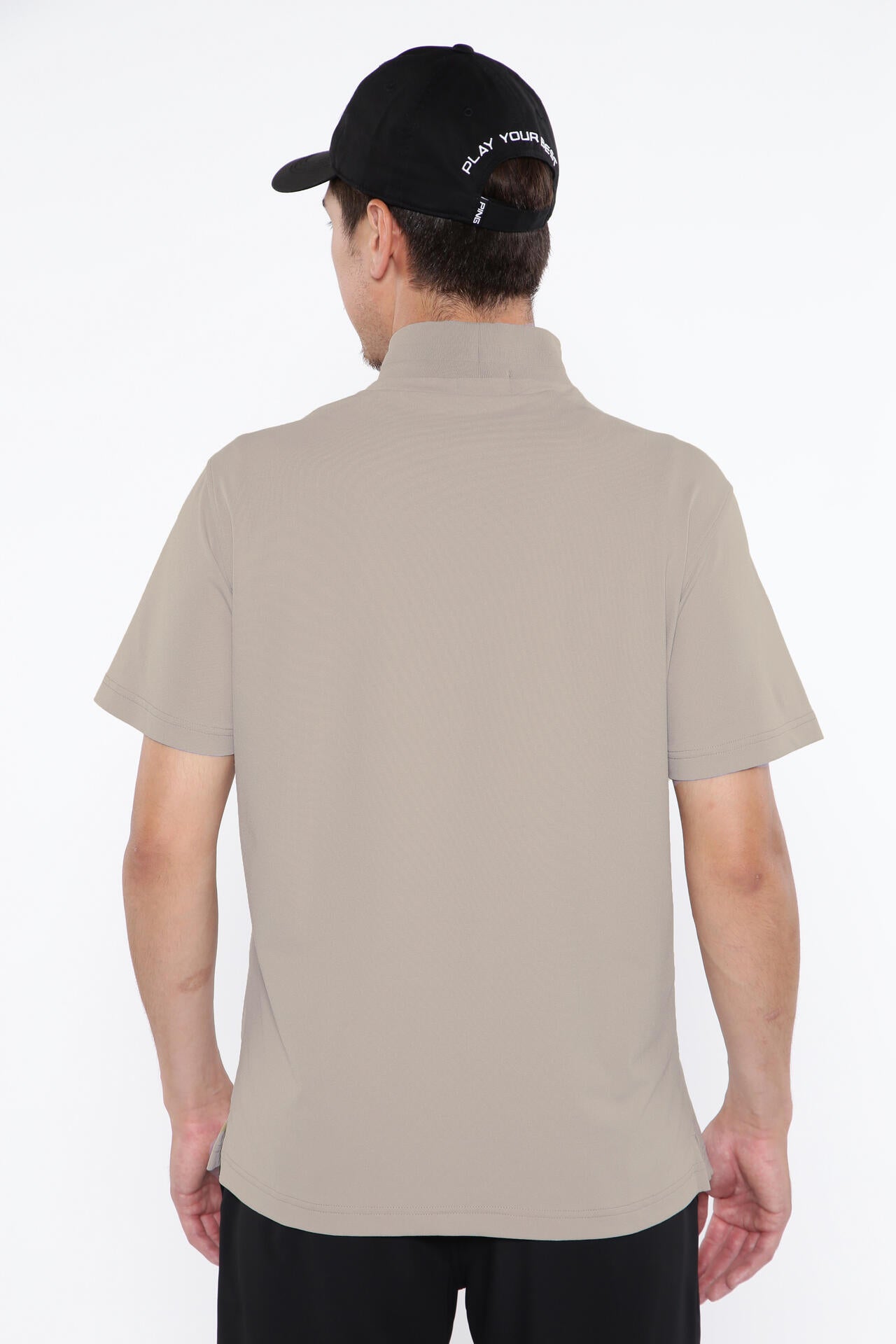 【PING APPAREL】ストレッチカノコ半袖ハイネックカットソー <EARLY AUTUMN> (MENS)