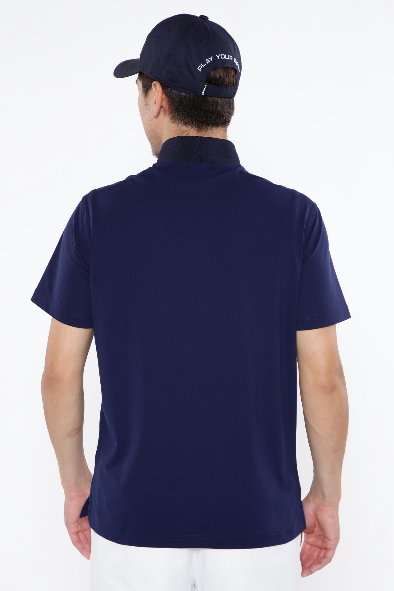 【PING APPAREL】ストレッチカノコ半袖ハイネックカットソー <EARLY AUTUMN> (MENS)