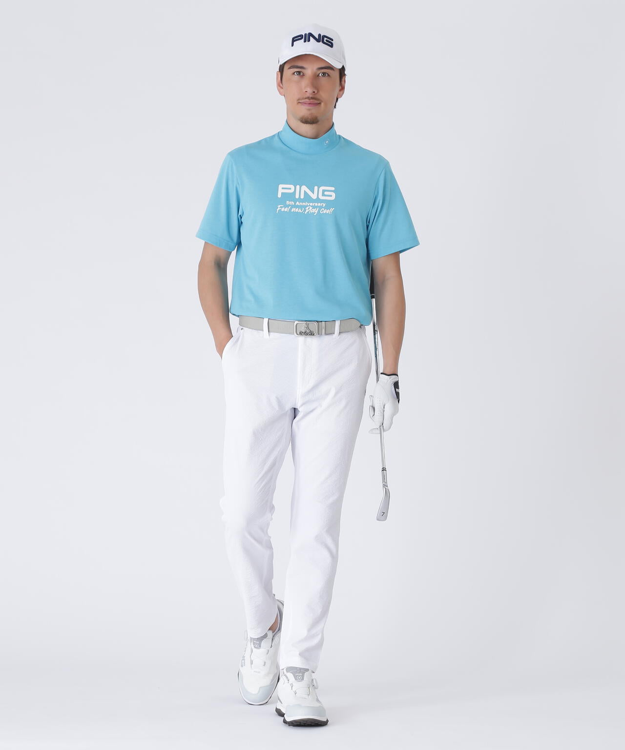 【PING APPAREL】全方向ストレッチサッカーテーパードパンツ <NATIVE> (MENS)