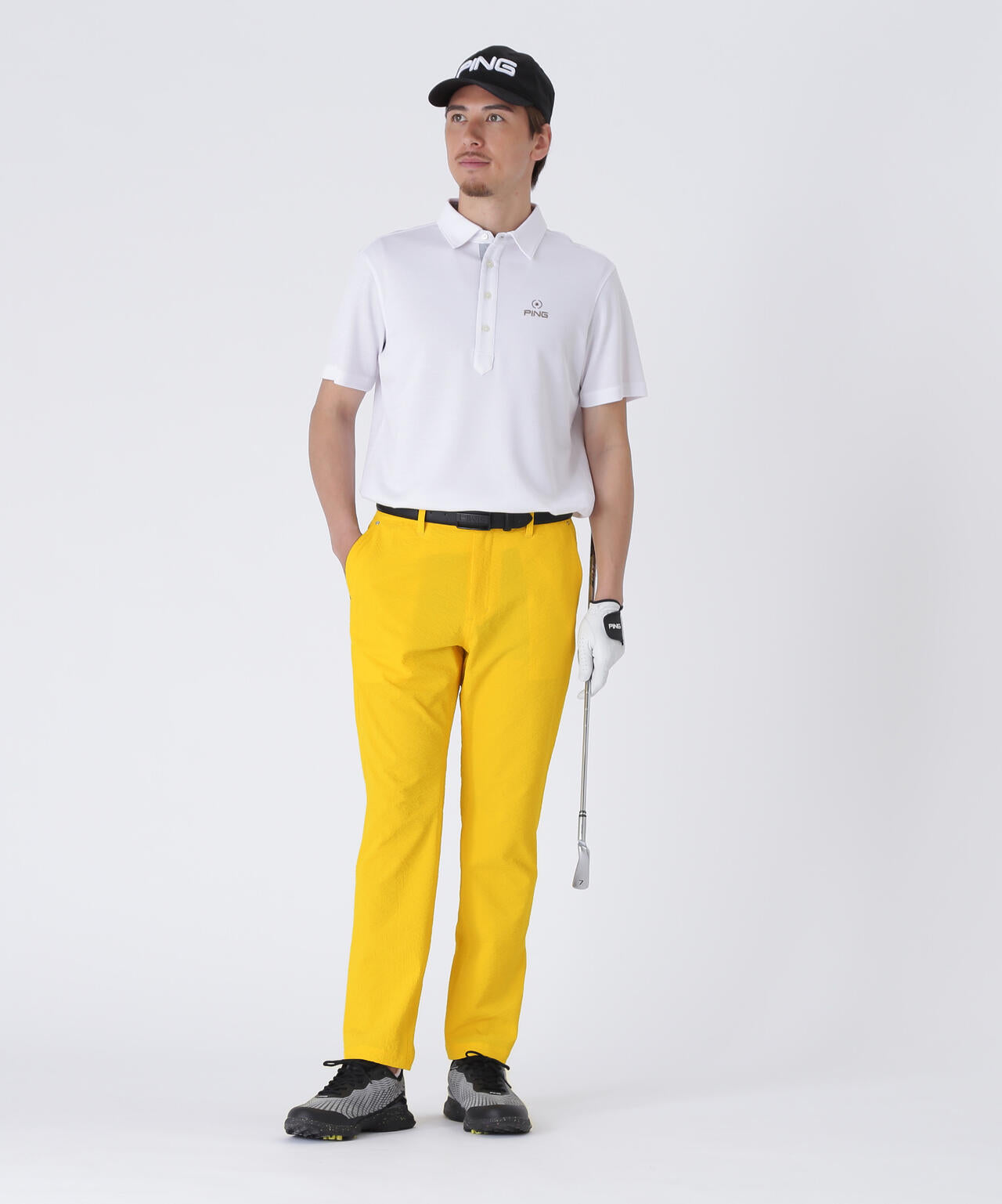 【PING APPAREL】全方向ストレッチサッカーテーパードパンツ <NATIVE> (MENS)