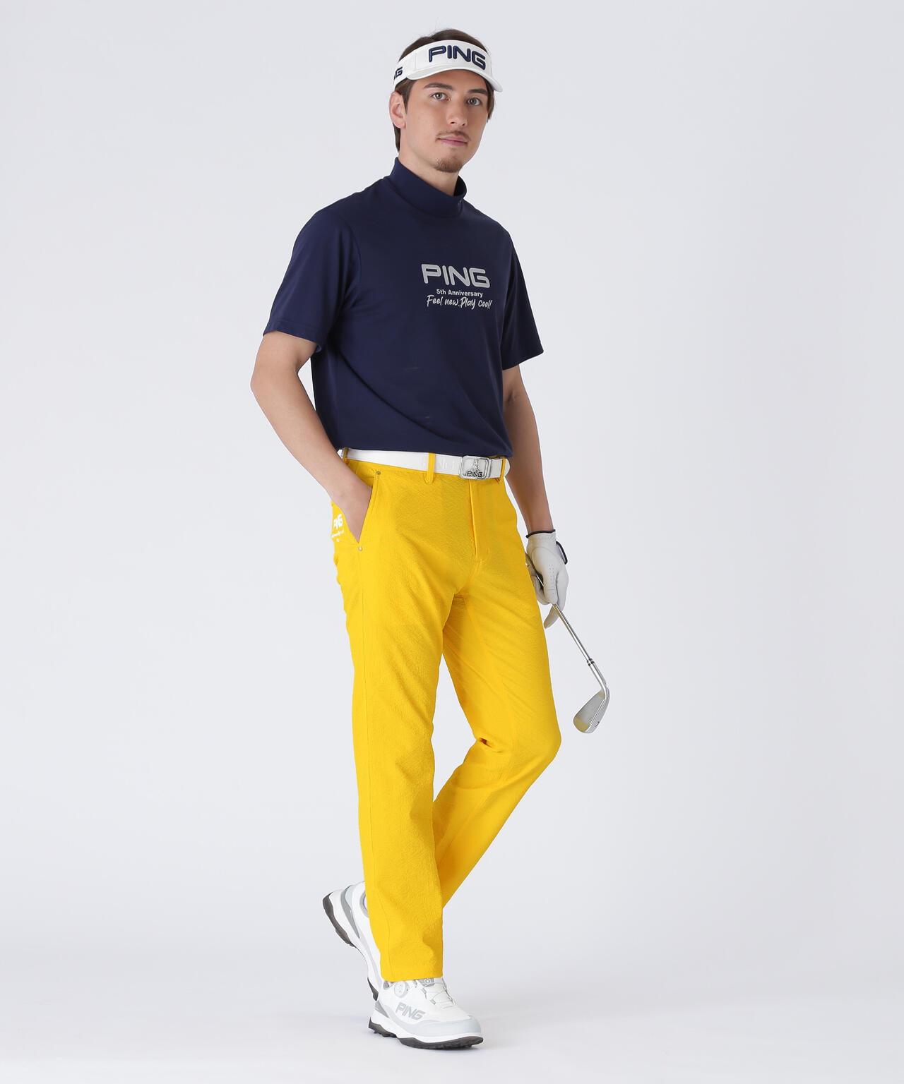 【PING APPAREL】全方向ストレッチサッカーテーパードパンツ <NATIVE> (MENS)