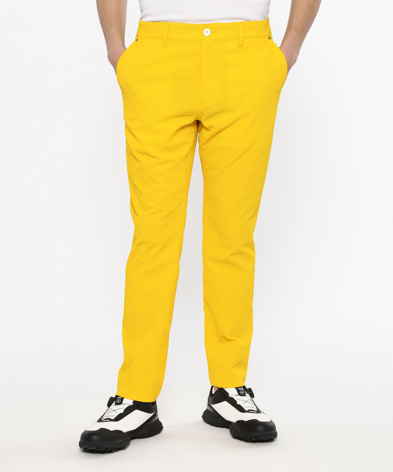 【PING APPAREL】全方向ストレッチサッカーテーパードパンツ <NATIVE> (MENS)