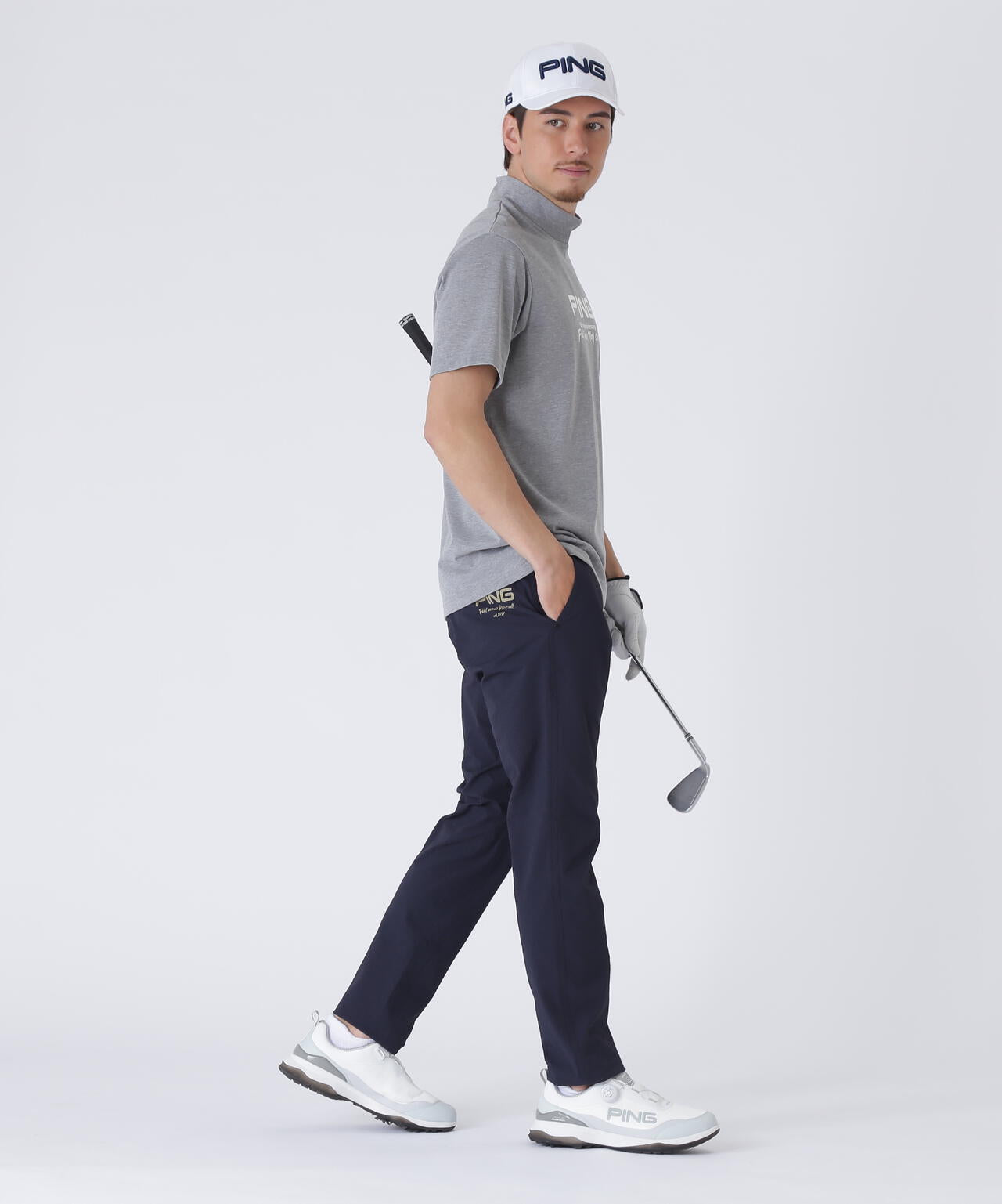 【PING APPAREL】全方向ストレッチサッカーテーパードパンツ <NATIVE> (MENS)