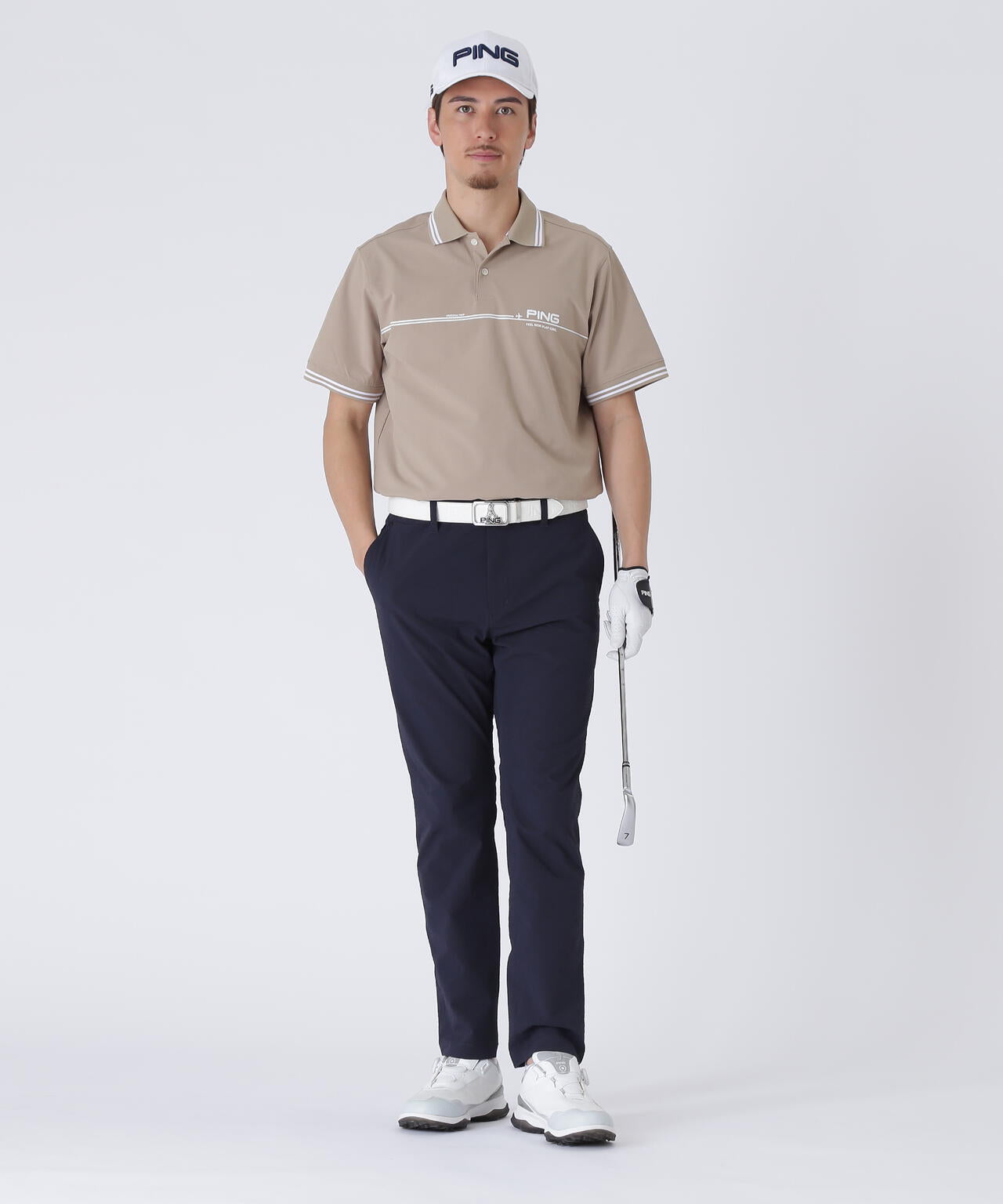 【PING APPAREL】全方向ストレッチサッカーテーパードパンツ <NATIVE> (MENS)