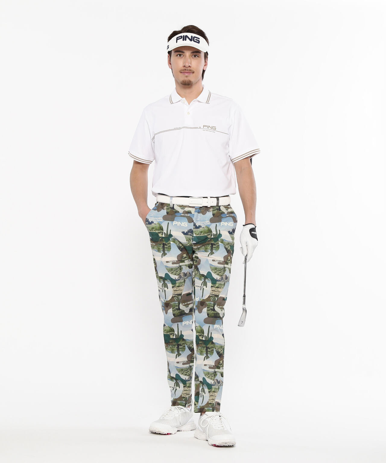 【PING APPAREL】全方向ストレッチサッカーテーパードパンツ <NATIVE> (MENS)