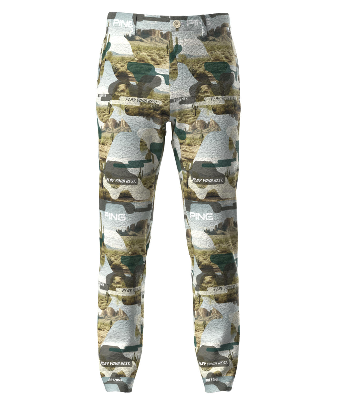 【PING APPAREL】全方向ストレッチサッカーテーパードパンツ <NATIVE> (MENS)