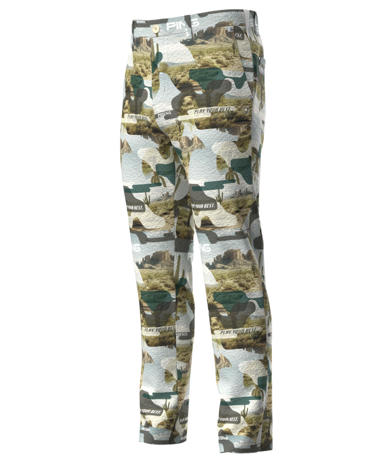 【PING APPAREL】全方向ストレッチサッカーテーパードパンツ <NATIVE> (MENS)