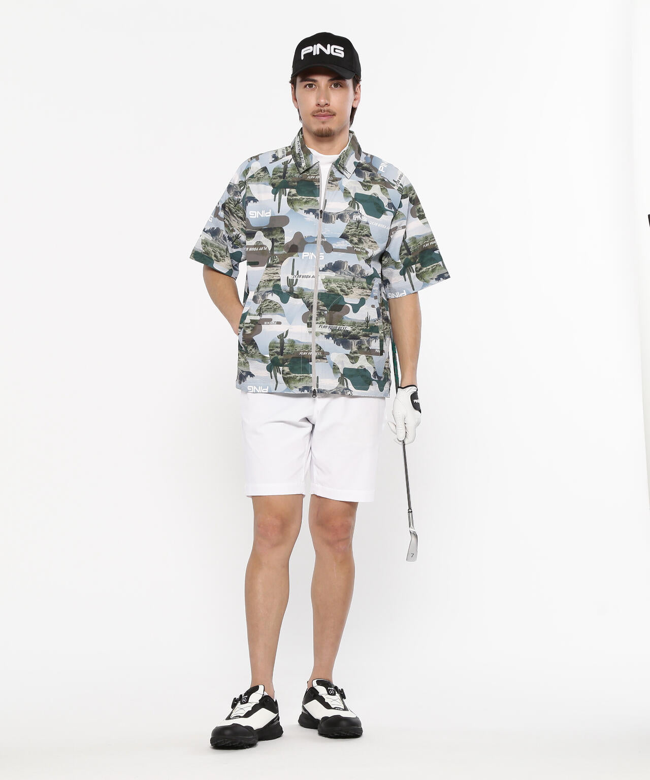 【PING APPAREL】サライテック二重織ショートパンツ <NATIVE> (MENS)