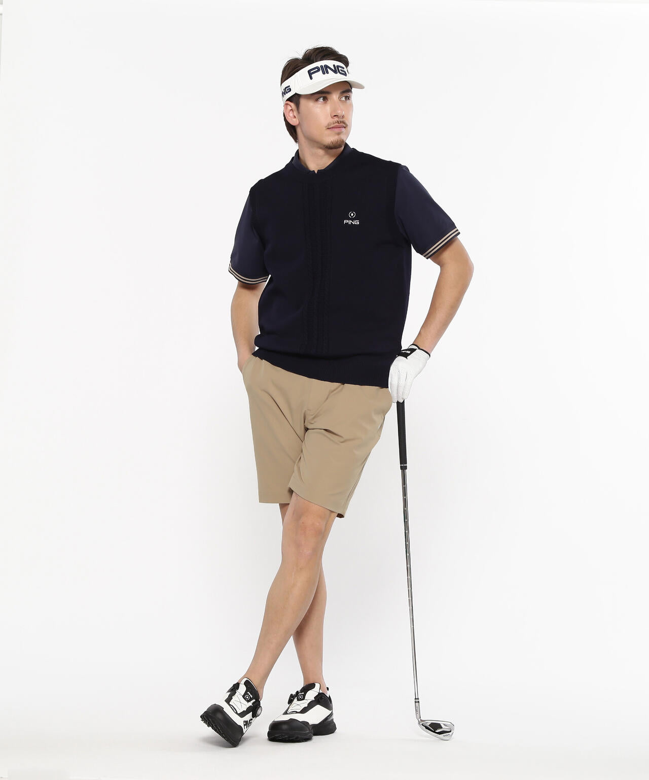 【PING APPAREL】サライテック二重織ショートパンツ <NATIVE> (MENS)