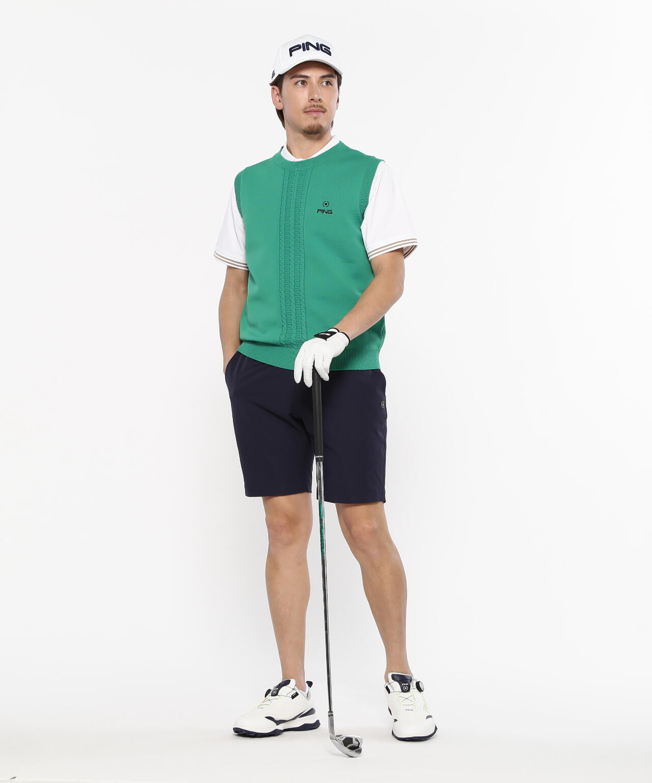 【PING APPAREL】サライテック二重織ショートパンツ <NATIVE> (MENS)