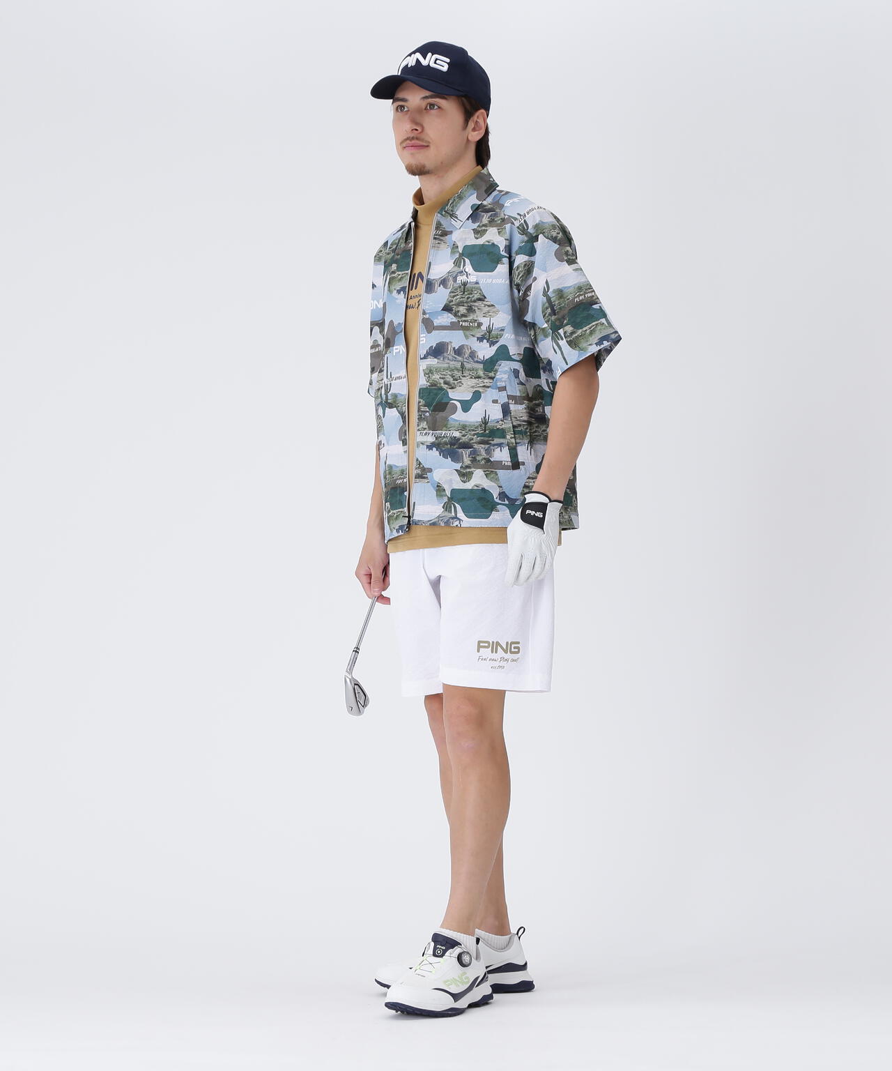 【PING APPAREL】全方向ストレッチサッカーショートパンツ <NATIVE> (MENS)