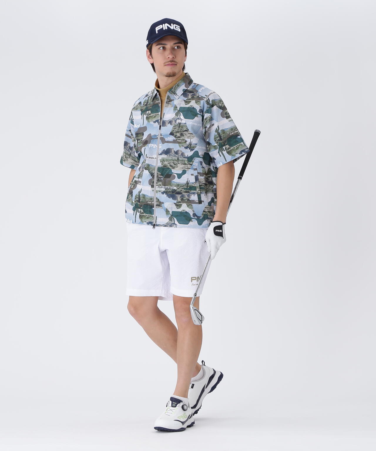 【PING APPAREL】全方向ストレッチサッカーショートパンツ <NATIVE> (MENS)