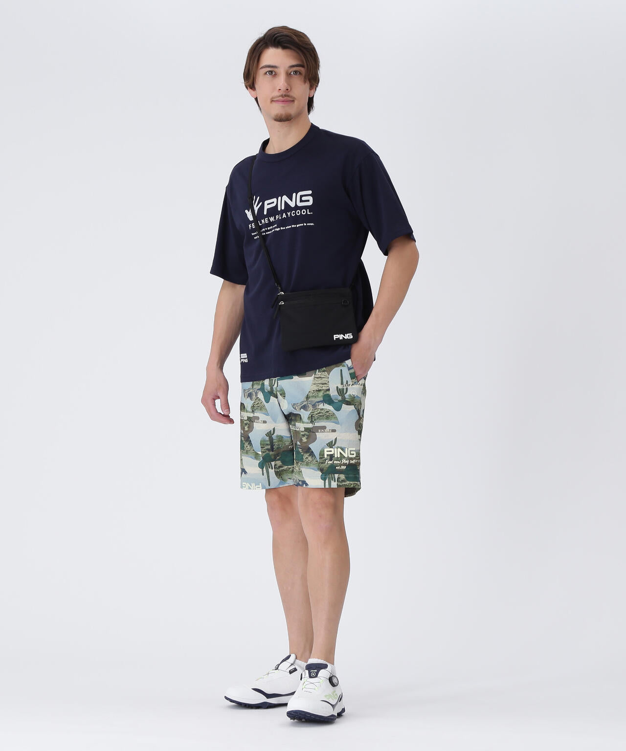 【PING APPAREL】全方向ストレッチサッカーショートパンツ <NATIVE> (MENS)