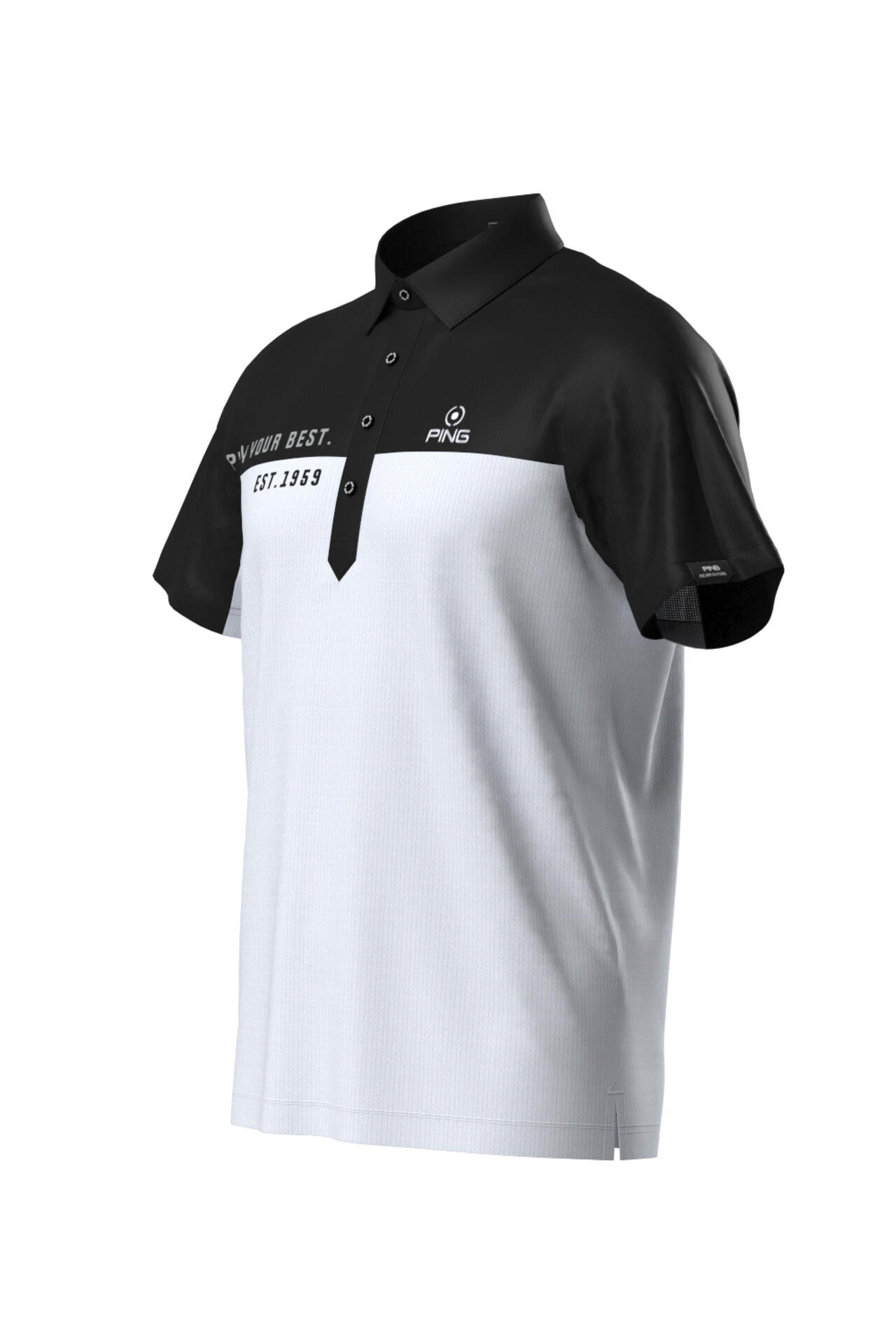 【PING APPAREL】高通気ジャージ半袖ポロシャツ<PERFORMANCE> (MENS)