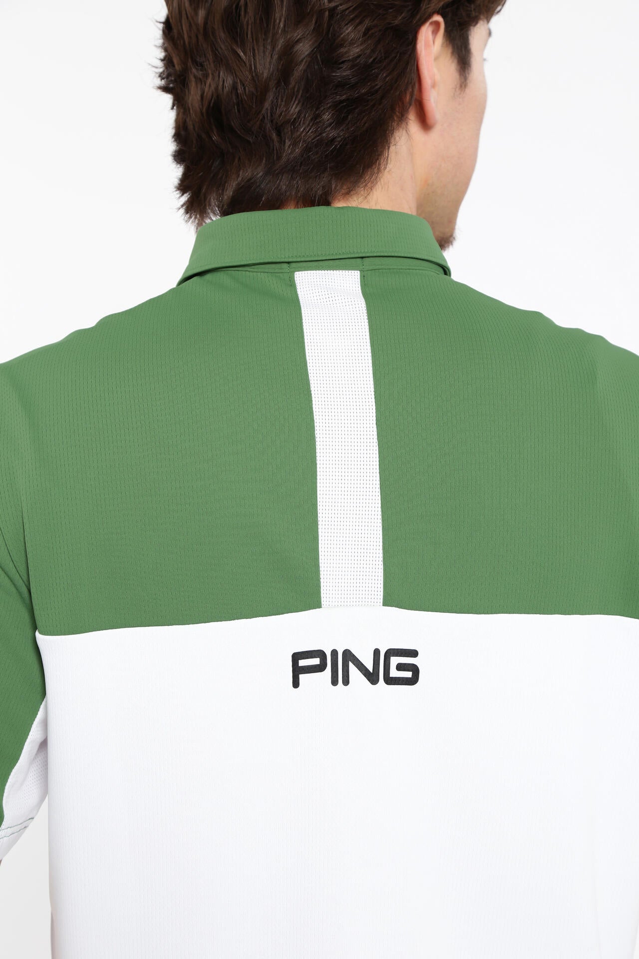 【PING APPAREL】高通気ジャージ半袖ポロシャツ<PERFORMANCE> (MENS)
